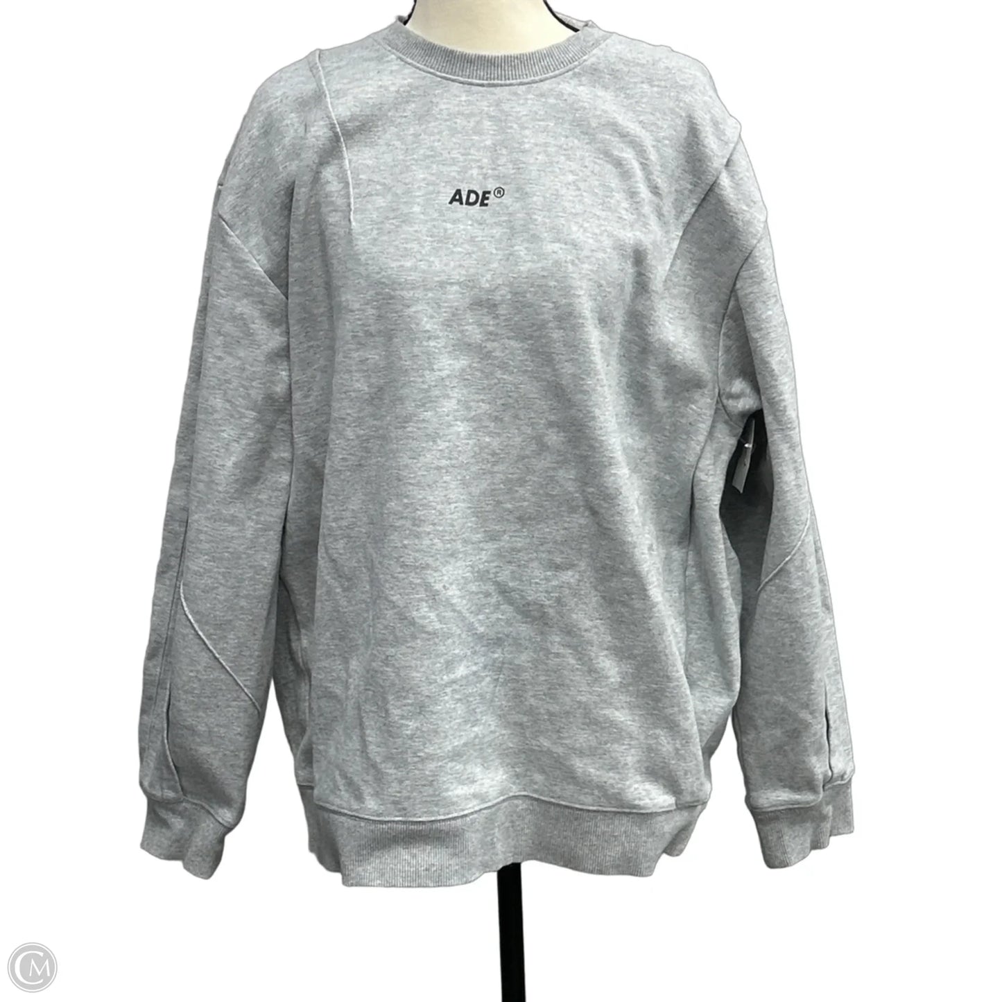 Sweatshirt Crewneck By Clothes Mentor In Grey, Size: M