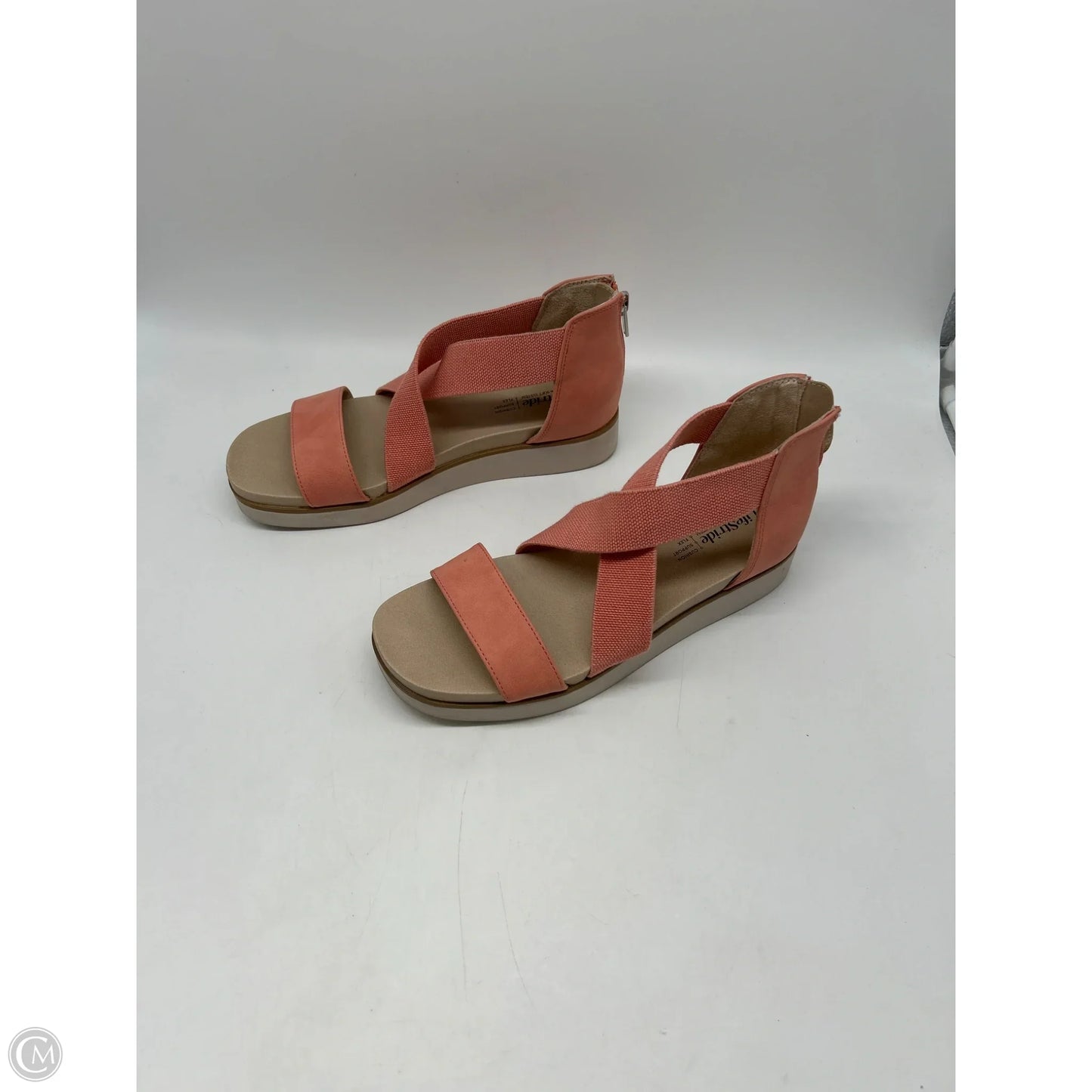 Sandals Heels Wedge By Life Stride In Pink, Size: 7.5