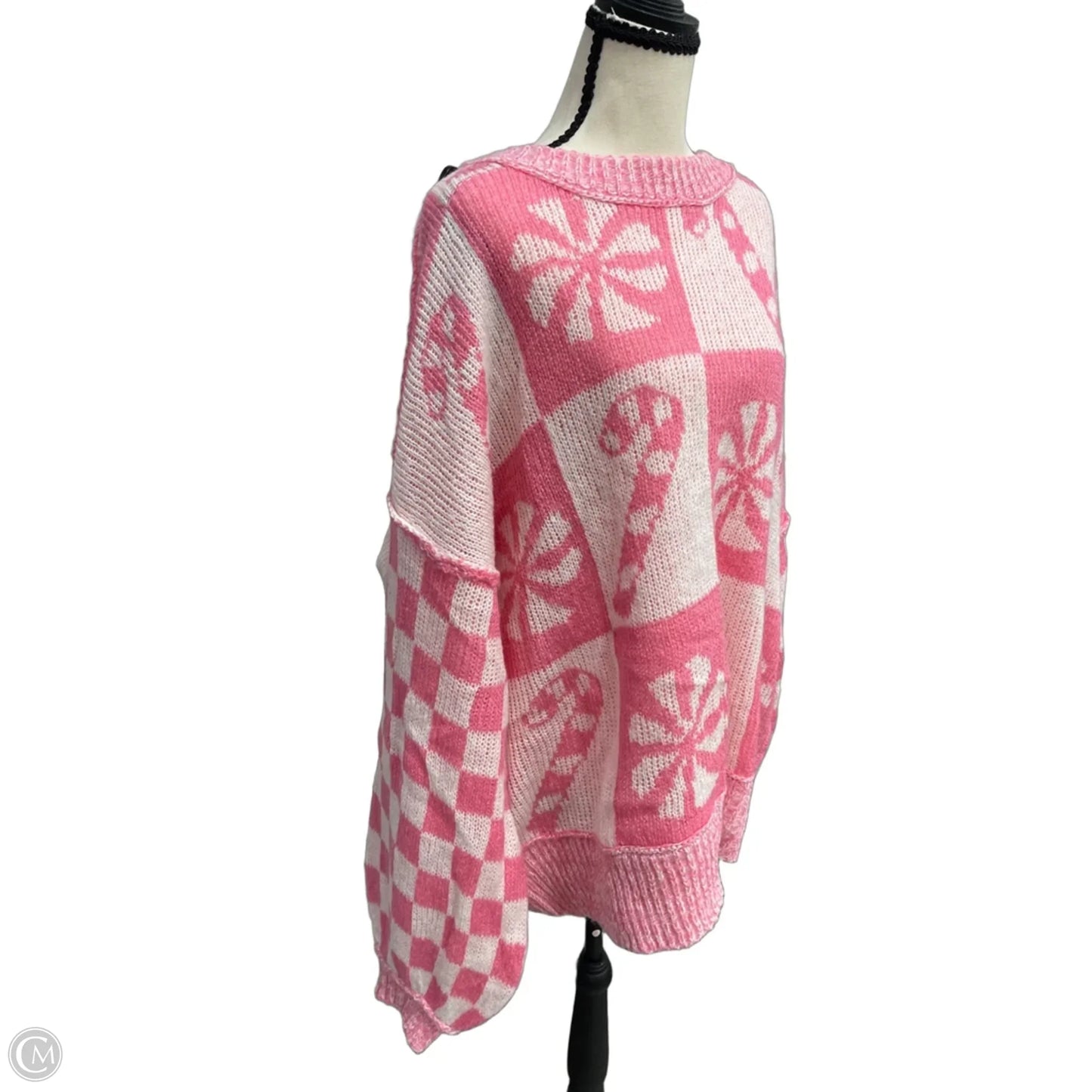 Sweater By Clothes Mentor In Pink, Size: Xl