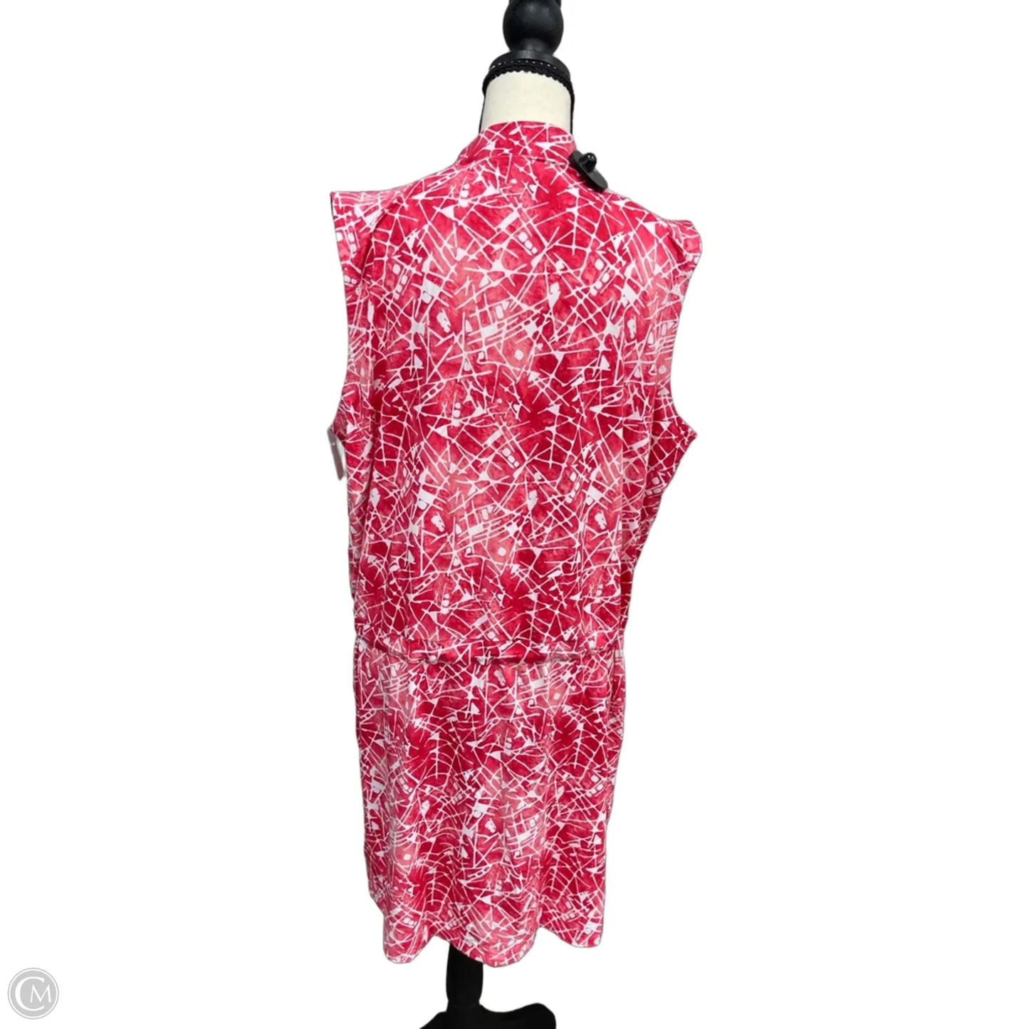 Athletic Dress By Ibkul In Red, Size: Xl