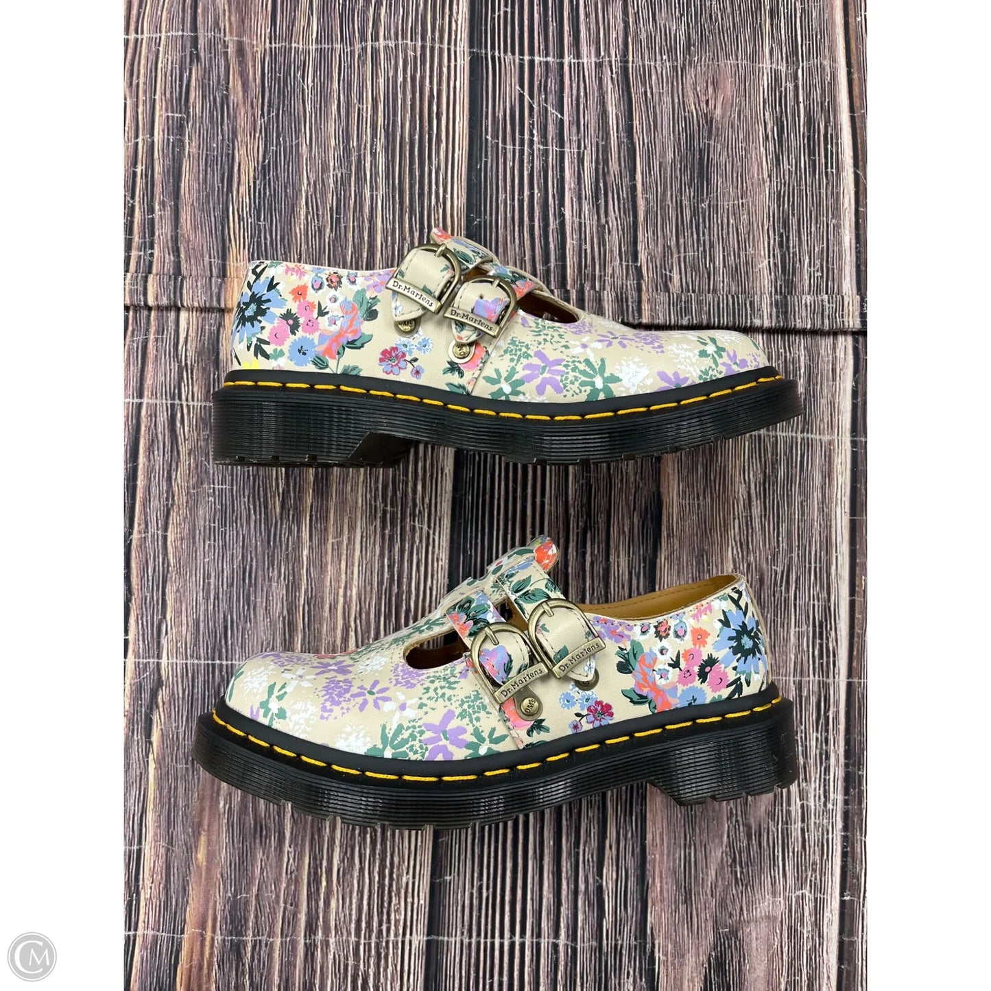 Shoes Flats By Dr Martens In Floral Print, Size: 5