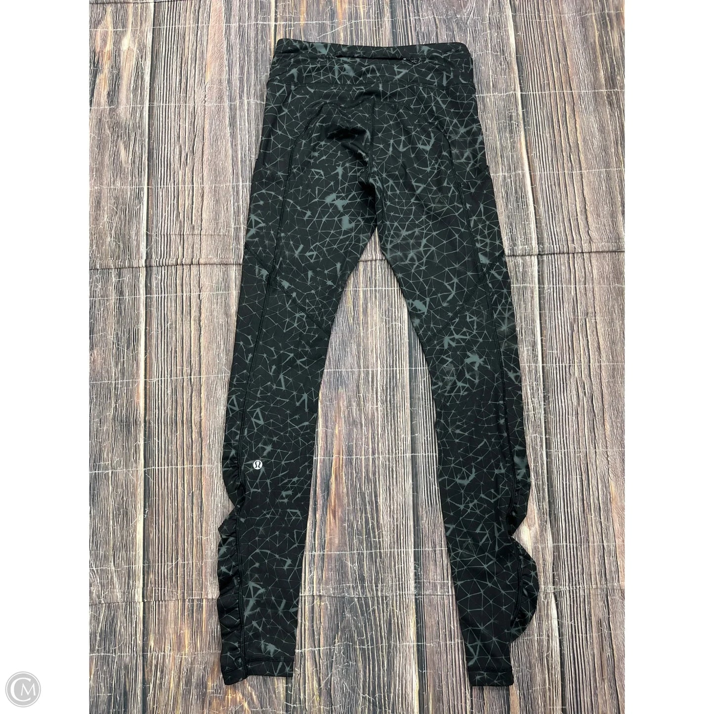 Athletic Leggings By Lululemon In Black & Grey, Size: 4