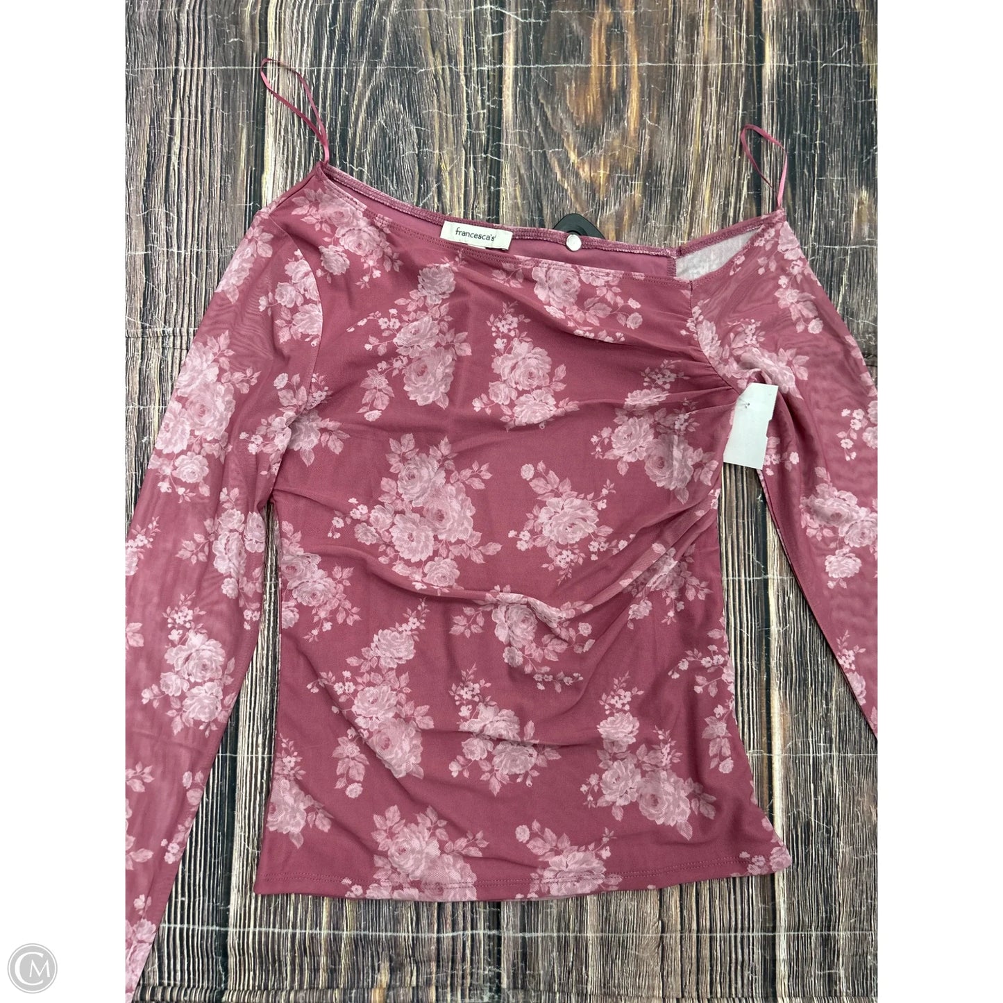 Top Long Sleeve By Francesca's In Pink, Size: M