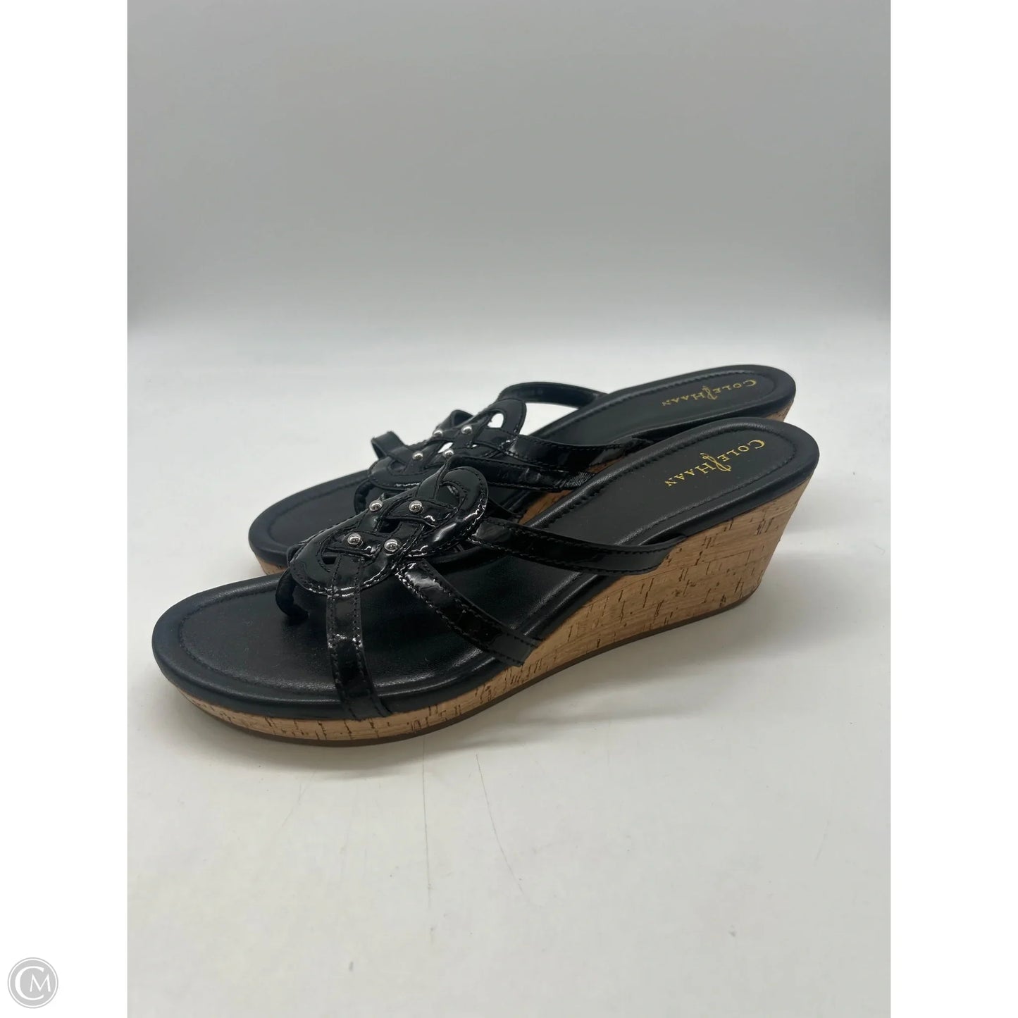 Sandals Heels Platform By Cole-haan In Black, Size: 9