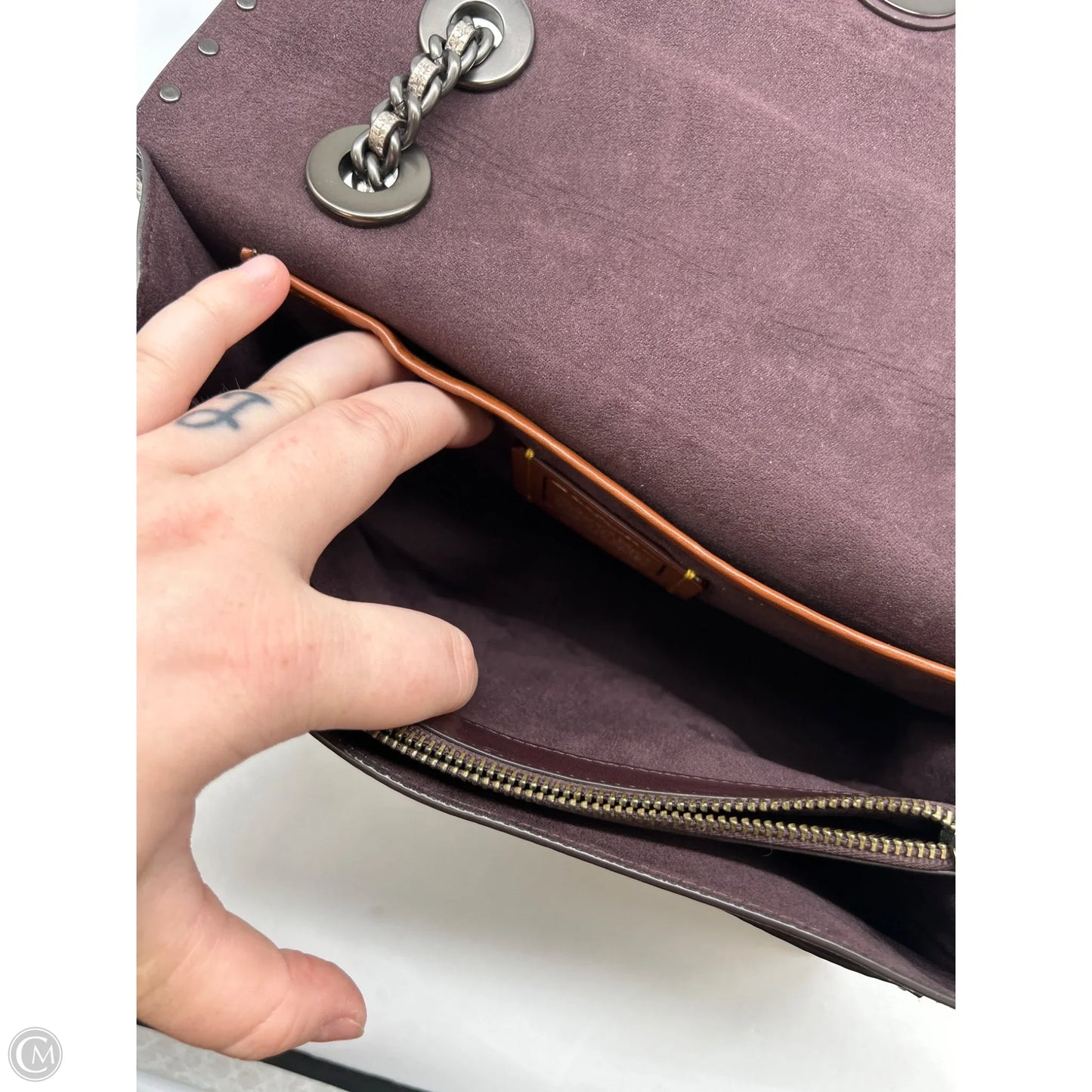 Crossbody Designer By Coach, Size: Medium
