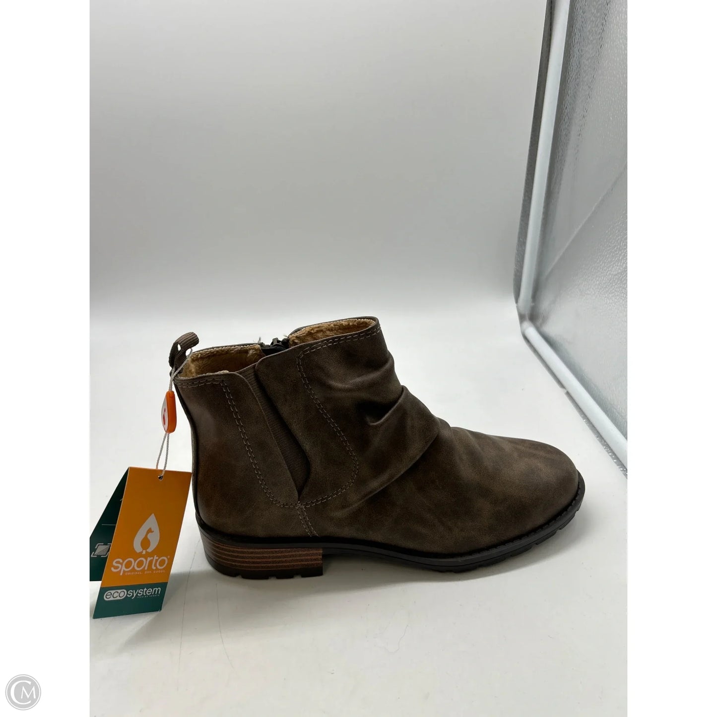 Boots Ankle Heels By Sporto In Brown, Size: 7