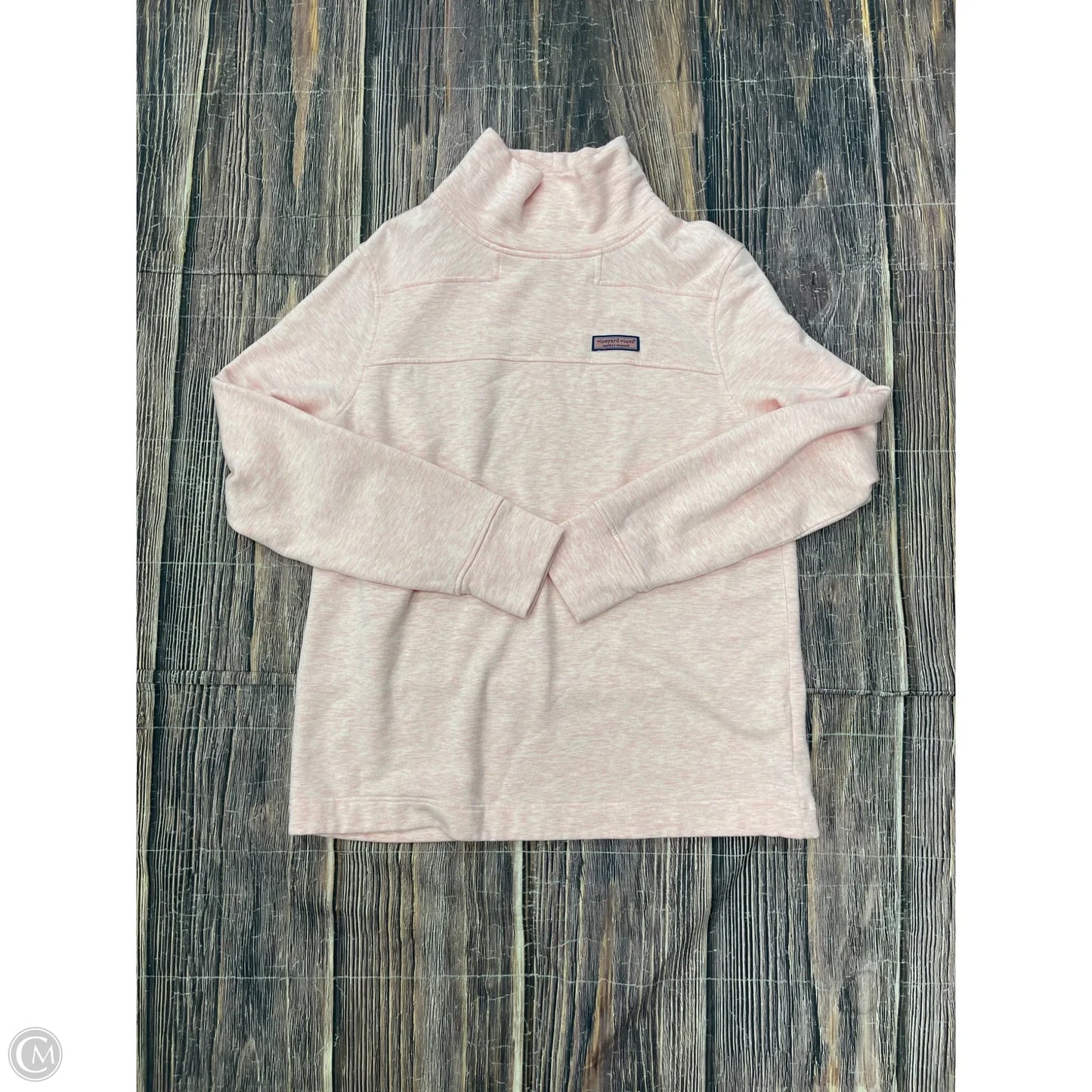 Sweatshirt Collar By Vineyard Vines In Pink, Size: M
