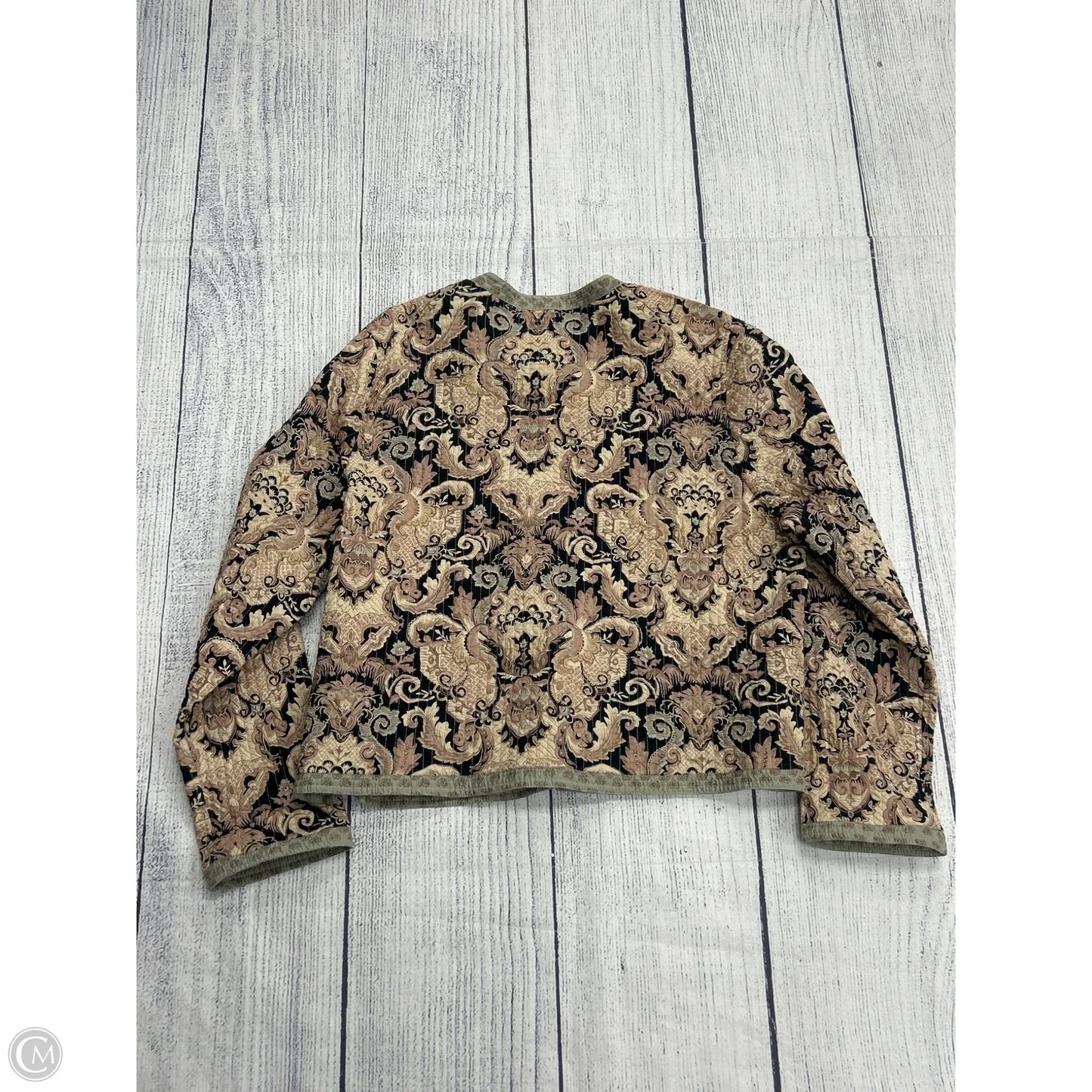 Jacket Shirt By Clothes Mentor In Paisley Print, Size: S