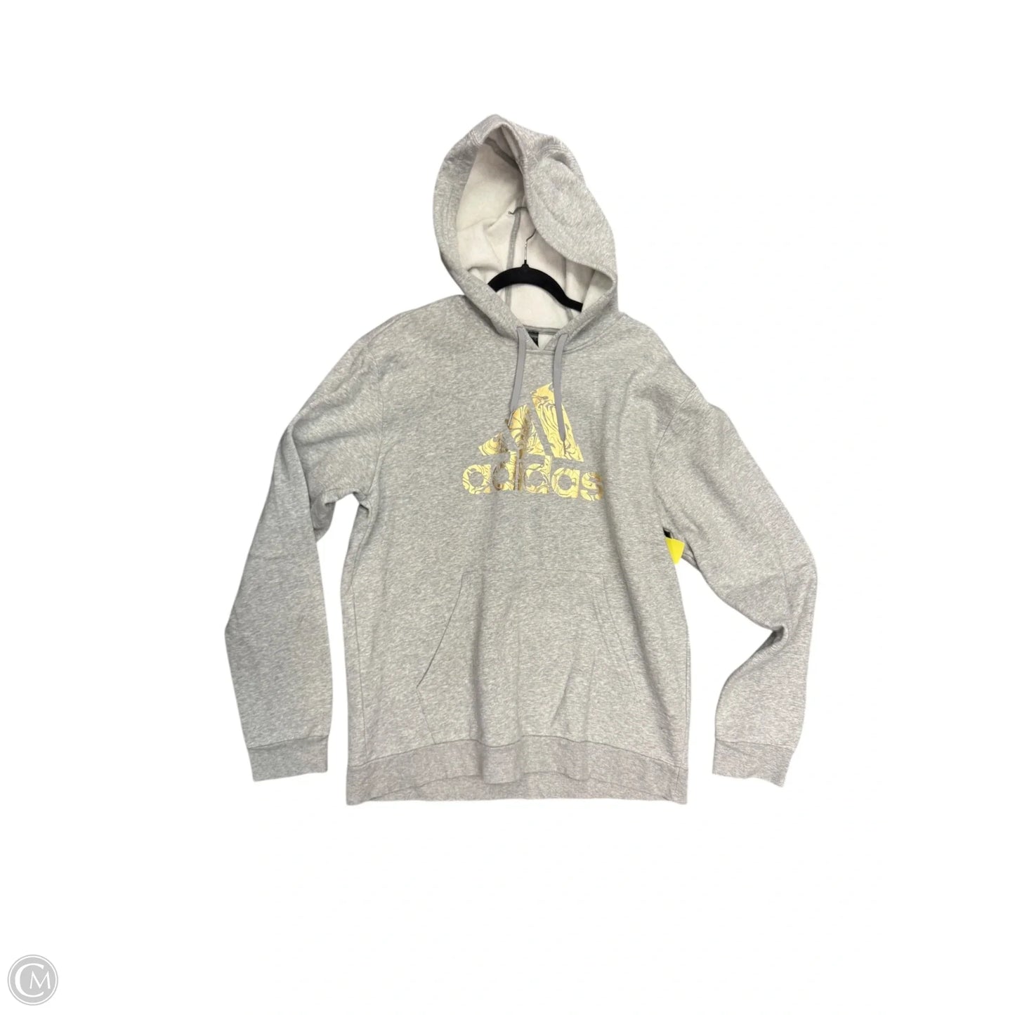 Sweatshirt Hoodie By Adidas In Green, Size: L