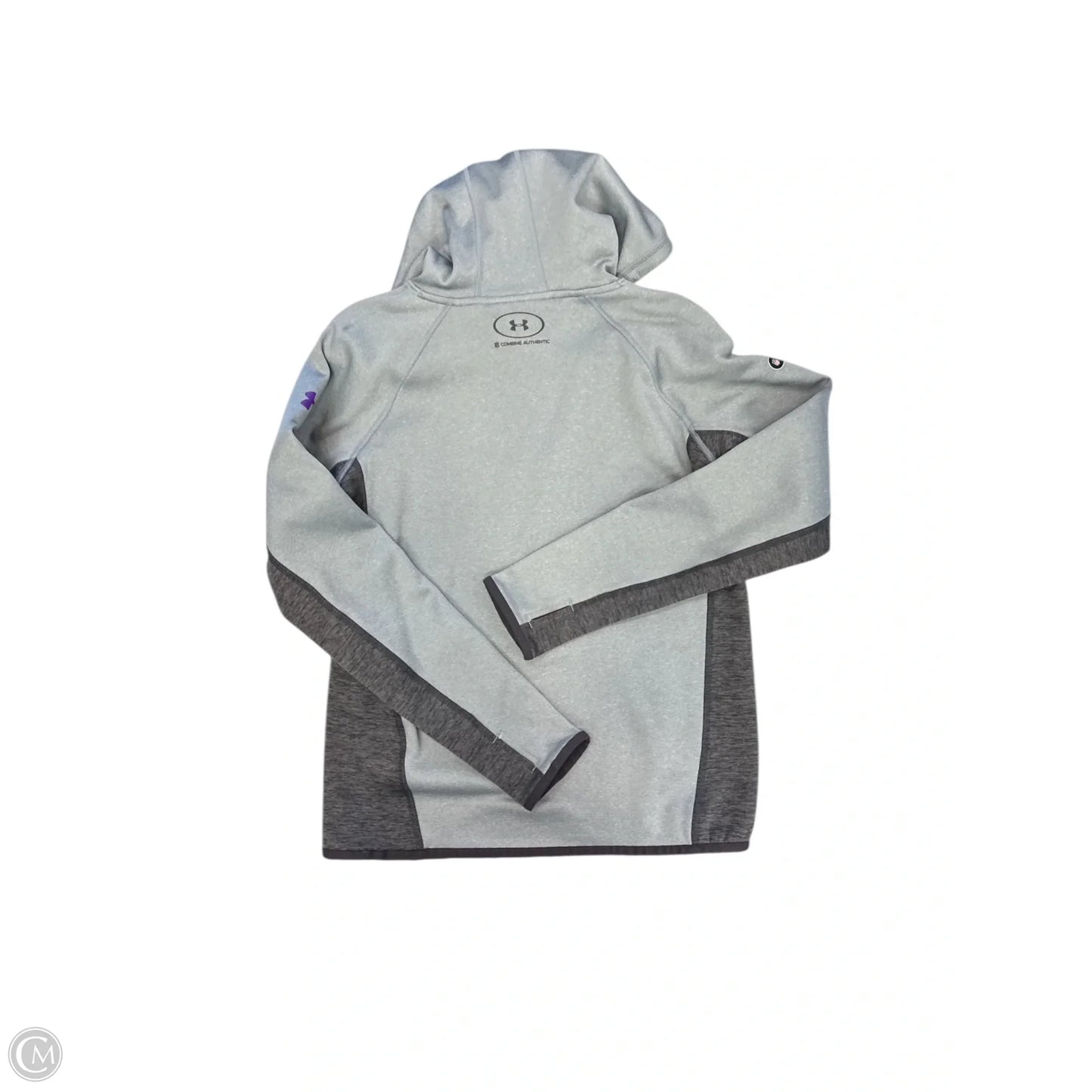 Sweatshirt Hoodie By Under Armour In Grey, Size: Xs