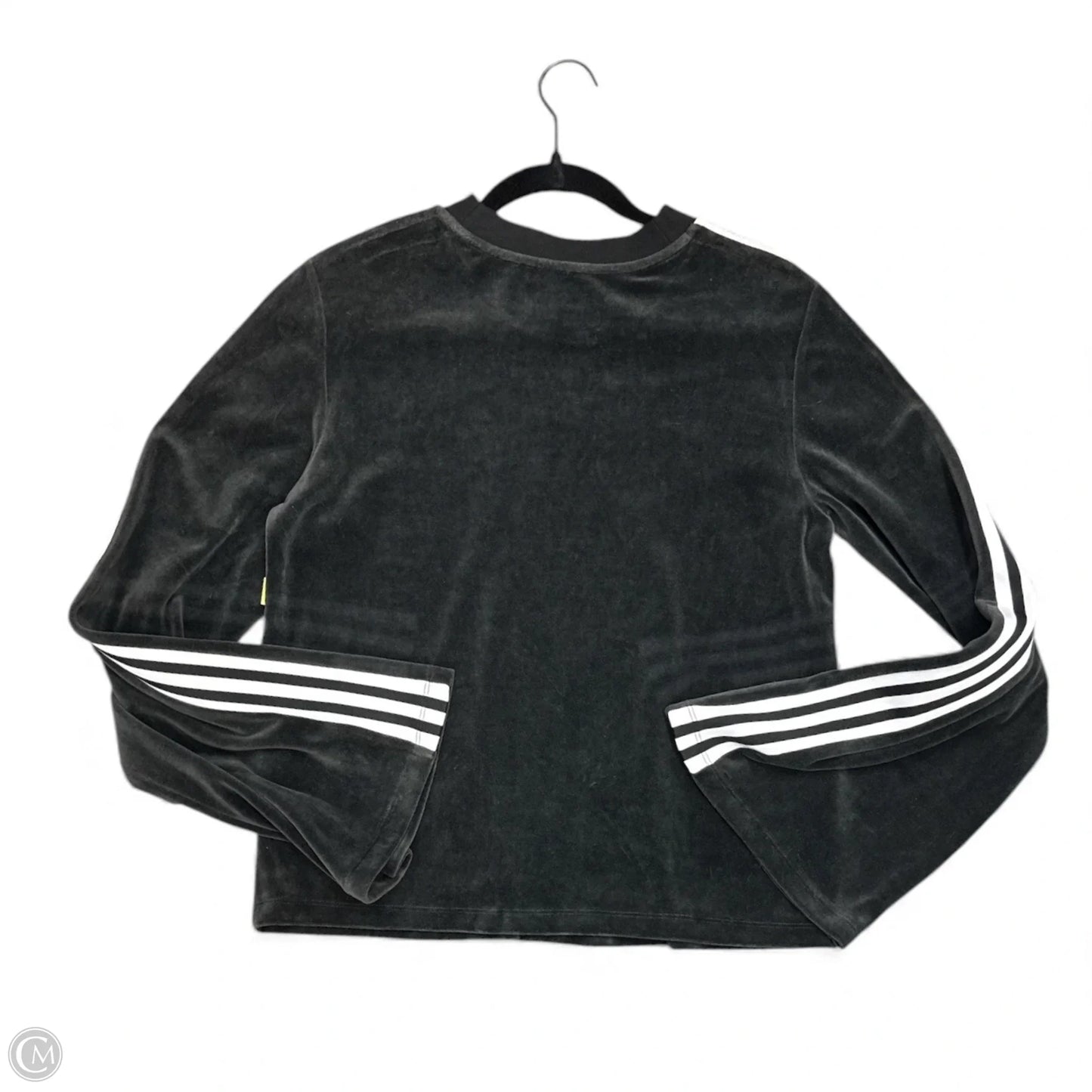 Athletic Sweatshirt Crewneck By Adidas In Black, Size: M