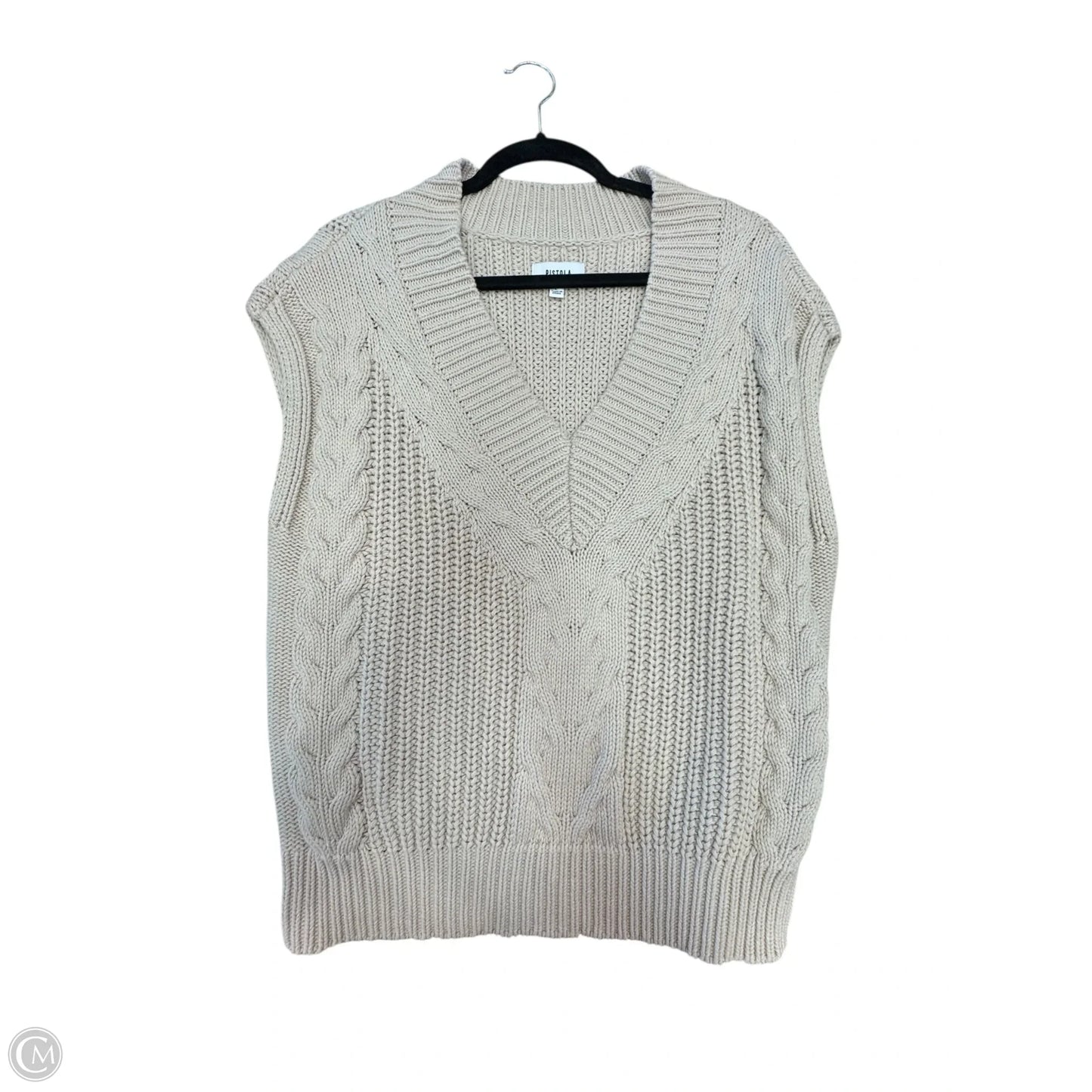 Sweater Short Sleeve By Pistola In Cream, Size: L