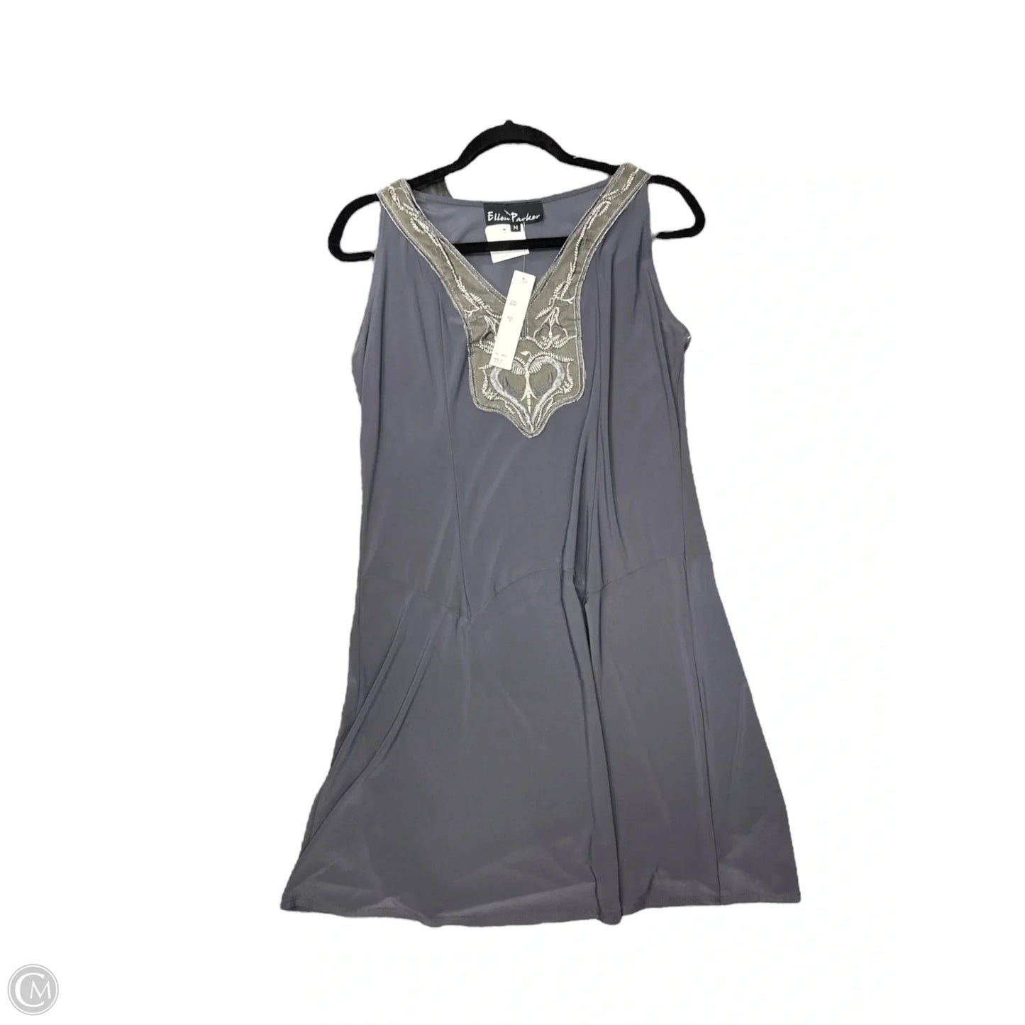 Dress Casual Midi By Clothes Mentor In Grey, Size: M
