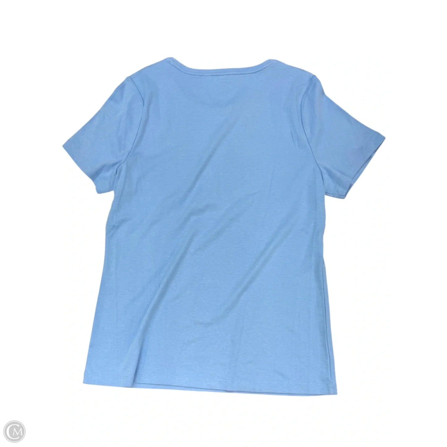 Top Short Sleeve By Talbots In Blue, Size: L