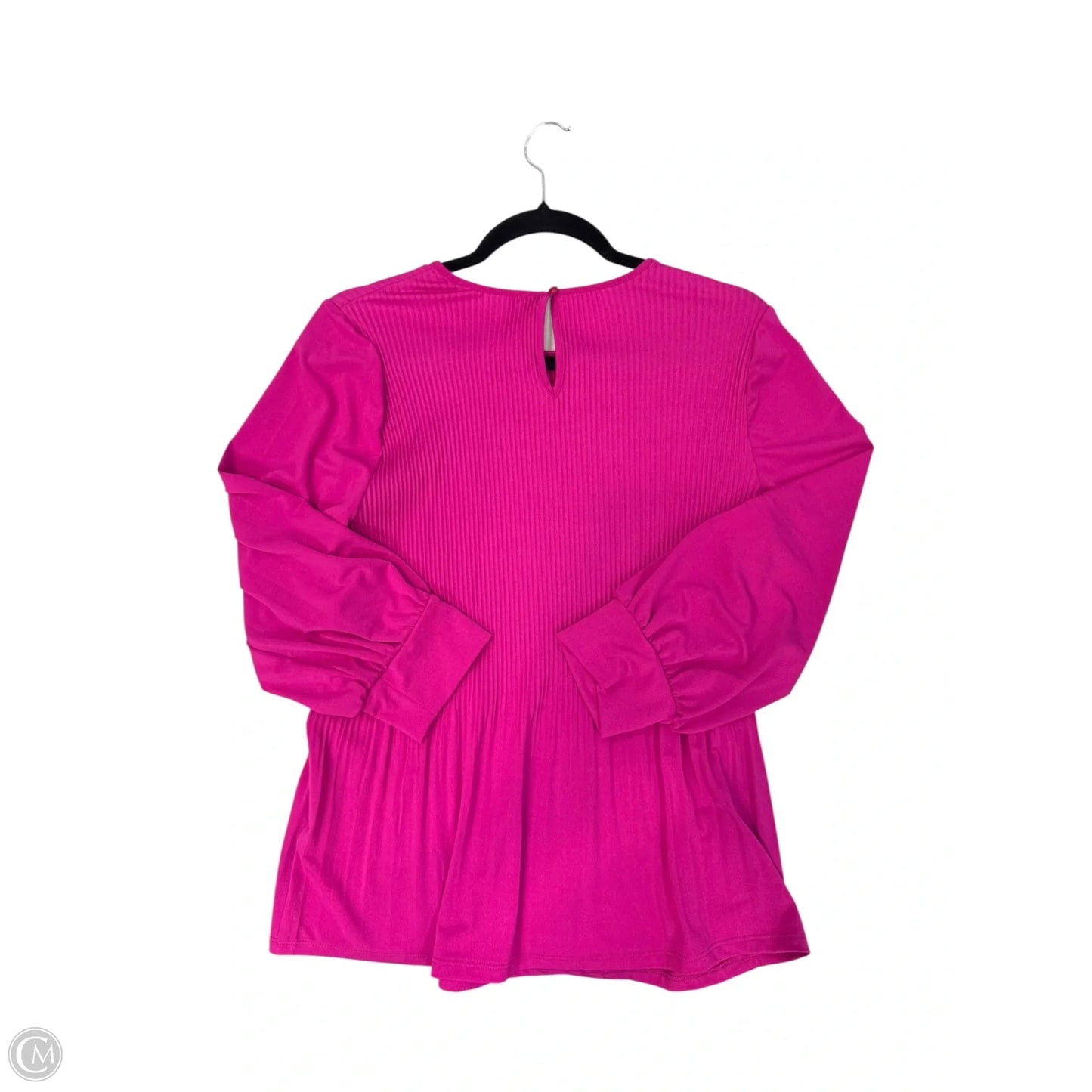 Top Long Sleeve By Adrianna Papell In Pink, Size: M