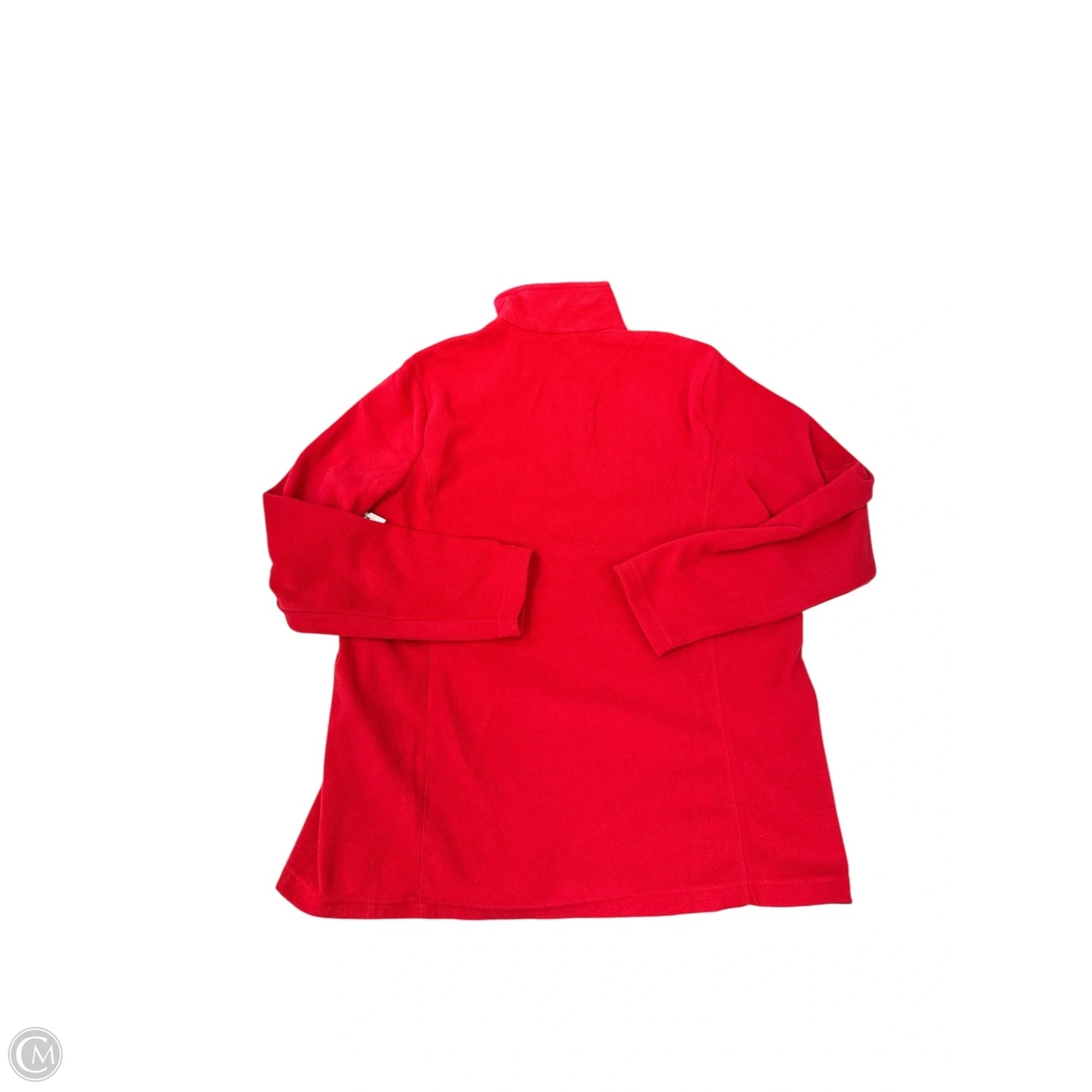 Sweatshirt Collar By Lands End In Red, Size: L
