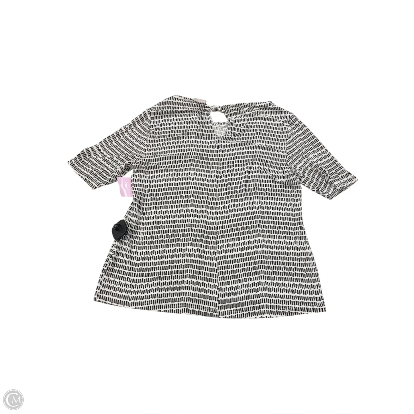 Top Short Sleeve By Chicos In Geometric Pattern, Size: S