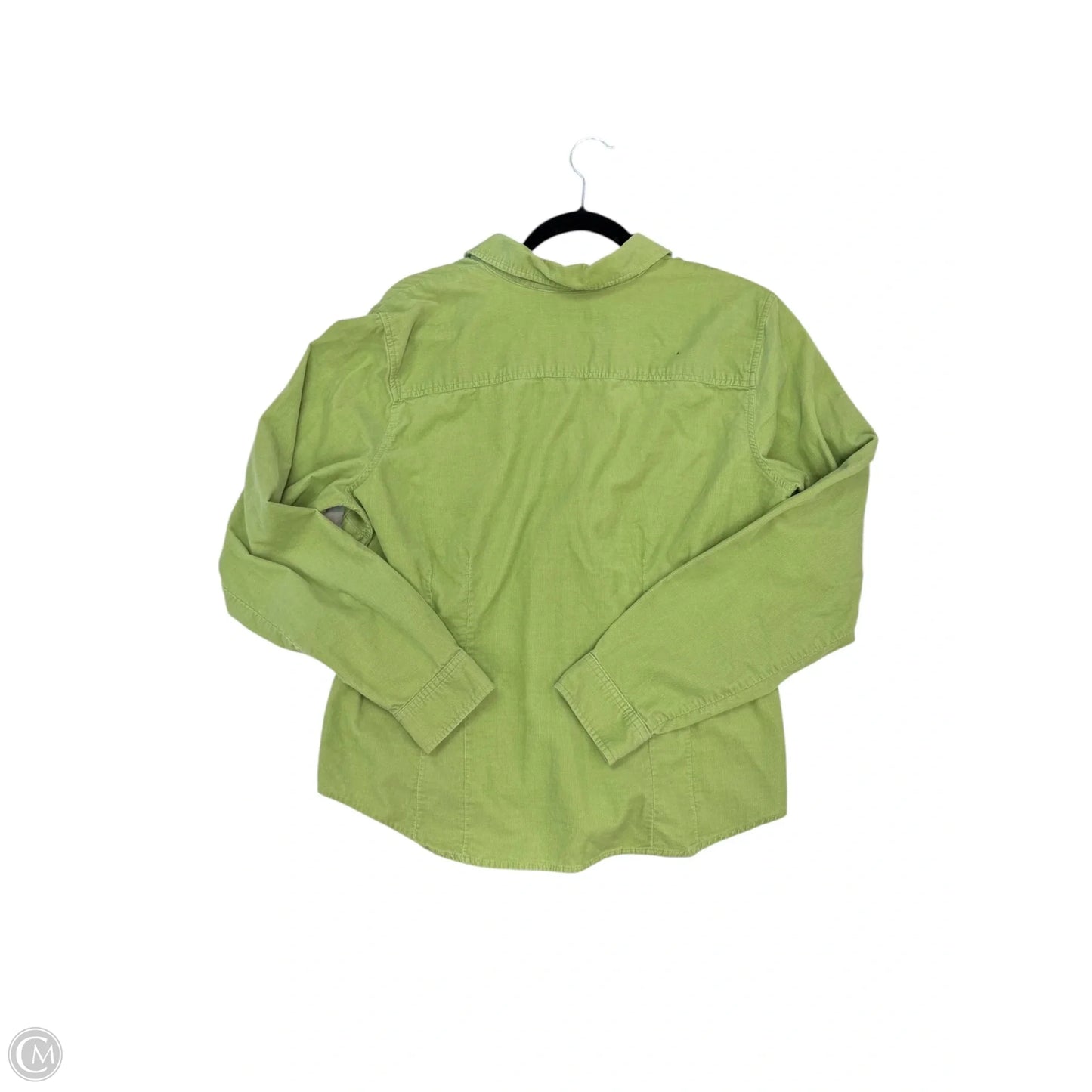 Blouse Long Sleeve By Liz Claiborne In Green, Size: Xl