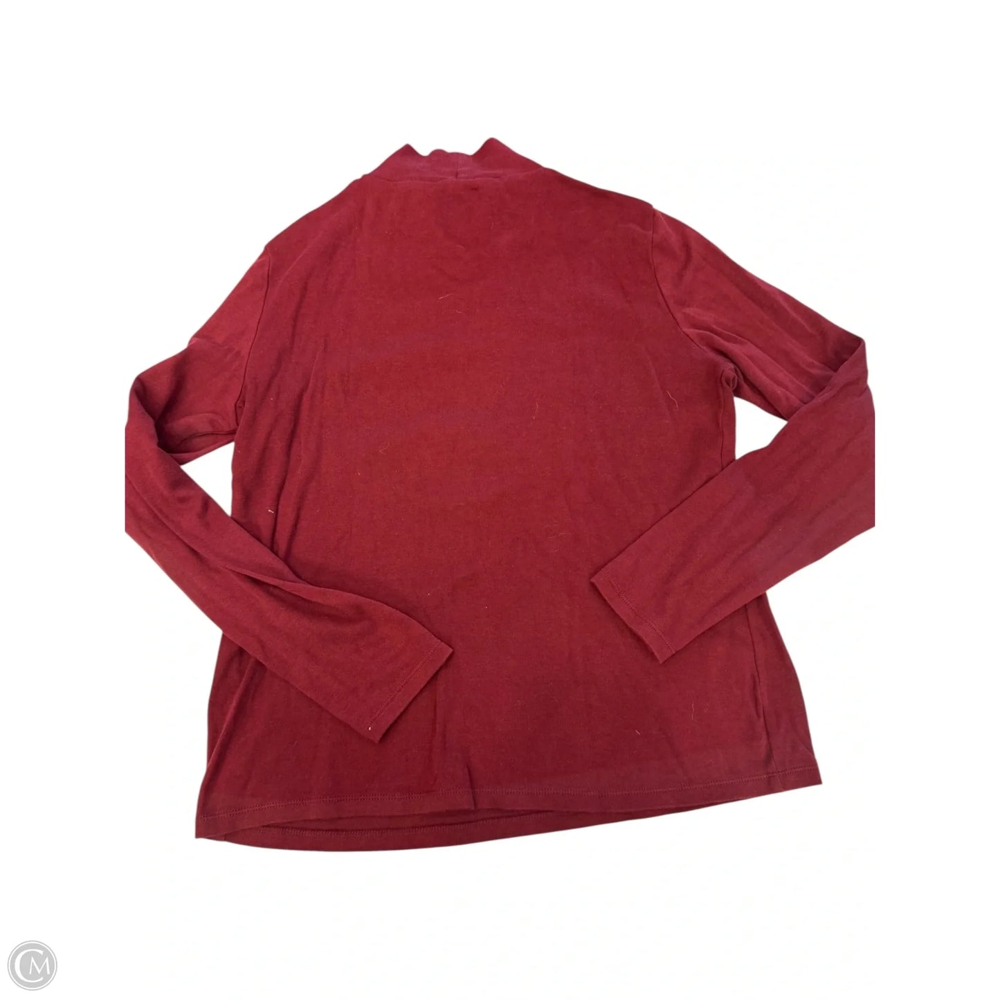 Top Long Sleeve By Croft And Barrow In Maroon, Size: M