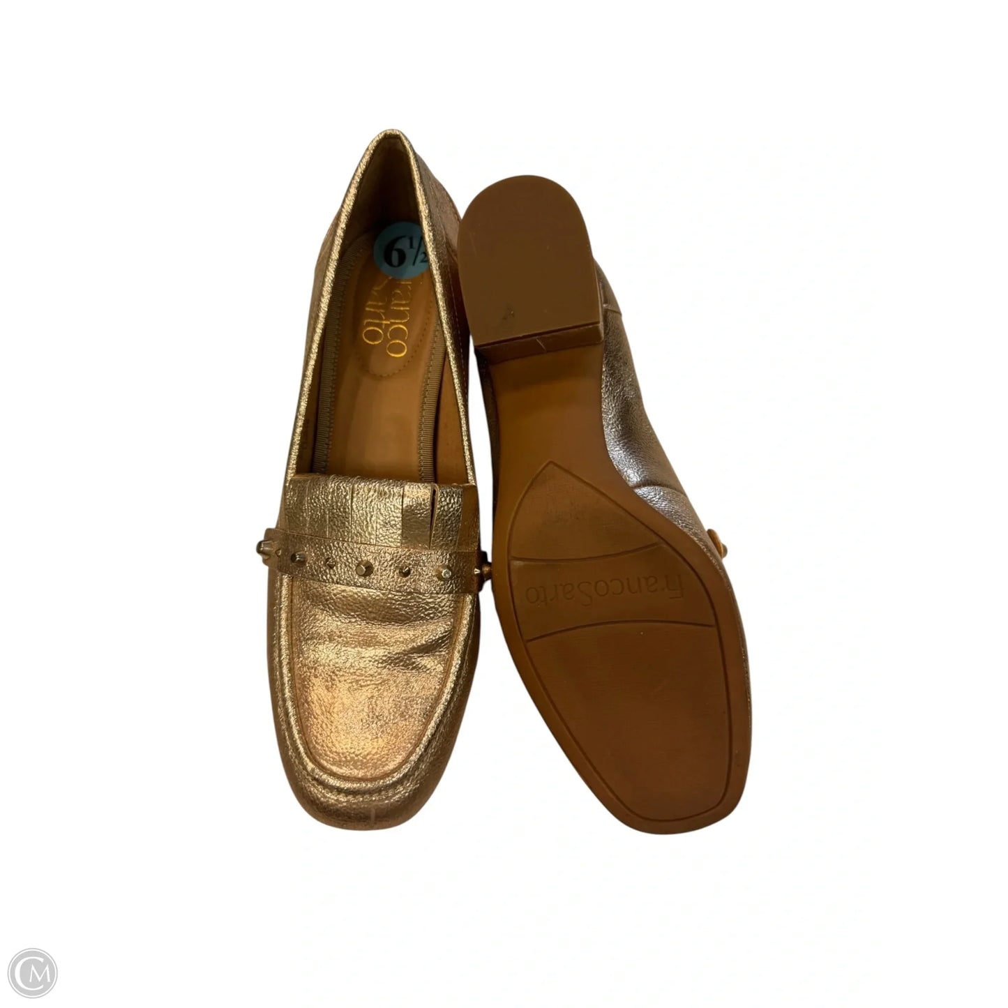 Shoes Heels Block By Franco Sarto In Gold, Size: 6.5