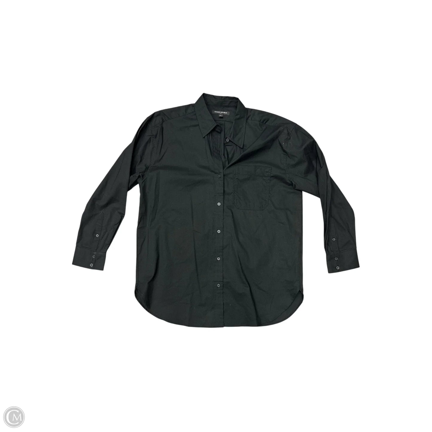 Blouse Long Sleeve By Banana Republic In Black, Size: S