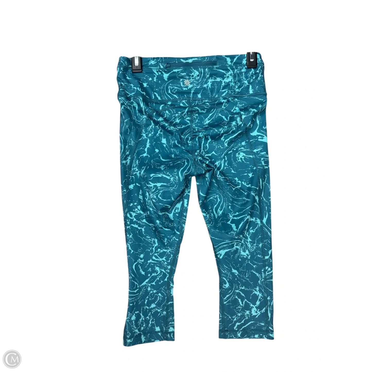Athletic Leggings Capris By Athleta In Teal, Size: M