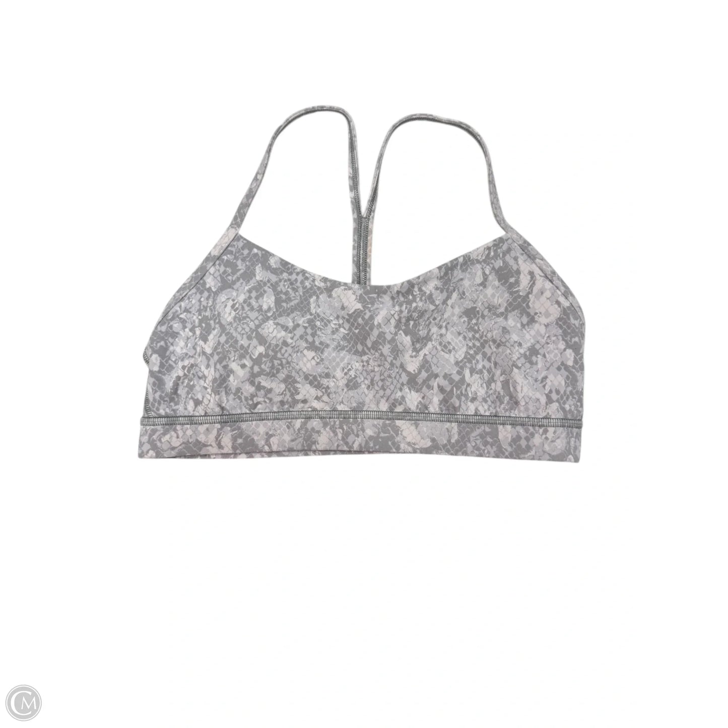 Athletic Bra By Lululemon In Snakeskin Print, Size: L
