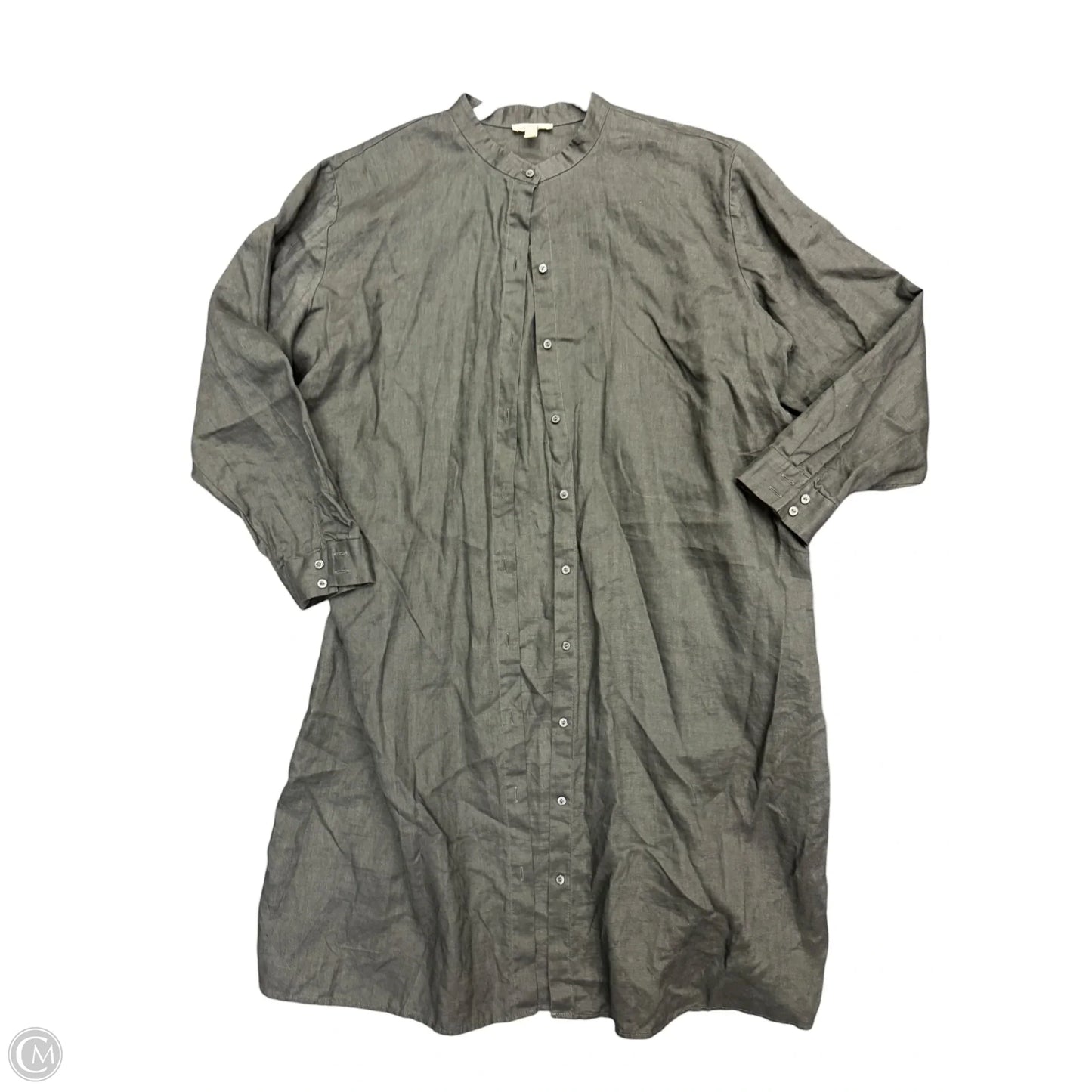 Dress Casual Maxi By Eileen Fisher In Grey, Size: 14