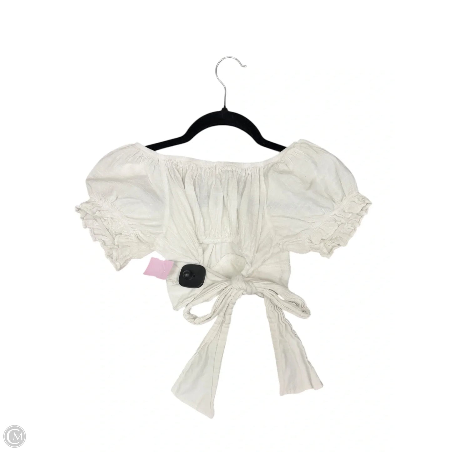 Top Short Sleeve By Cmc In White, Size: L