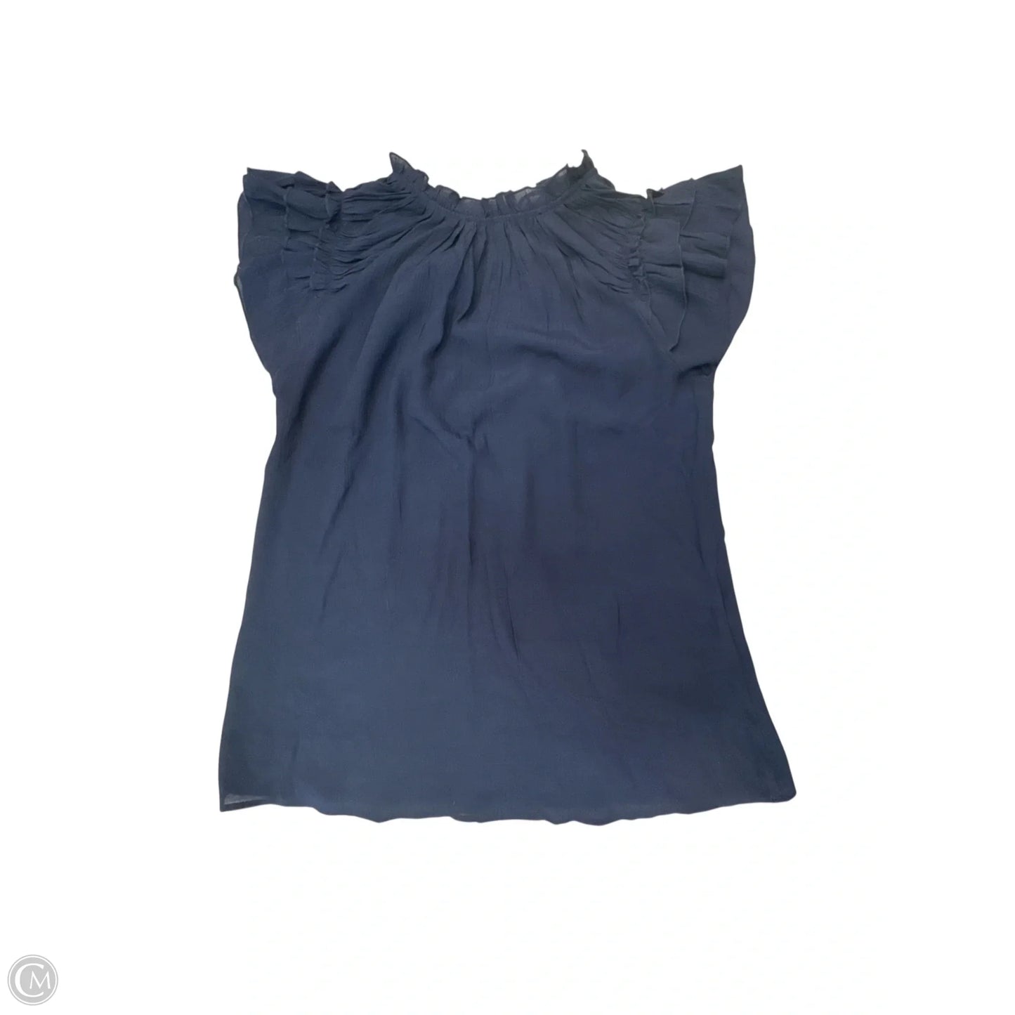 Top Short Sleeve By Andover In Navy, Size: Xl