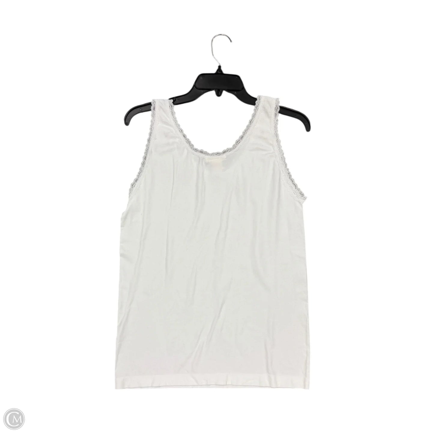 Top Sleeveless By Cmc In White, Size: 2x