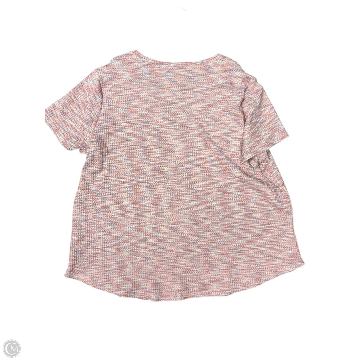 Top Short Sleeve By Cme In Pink, Size: 4x