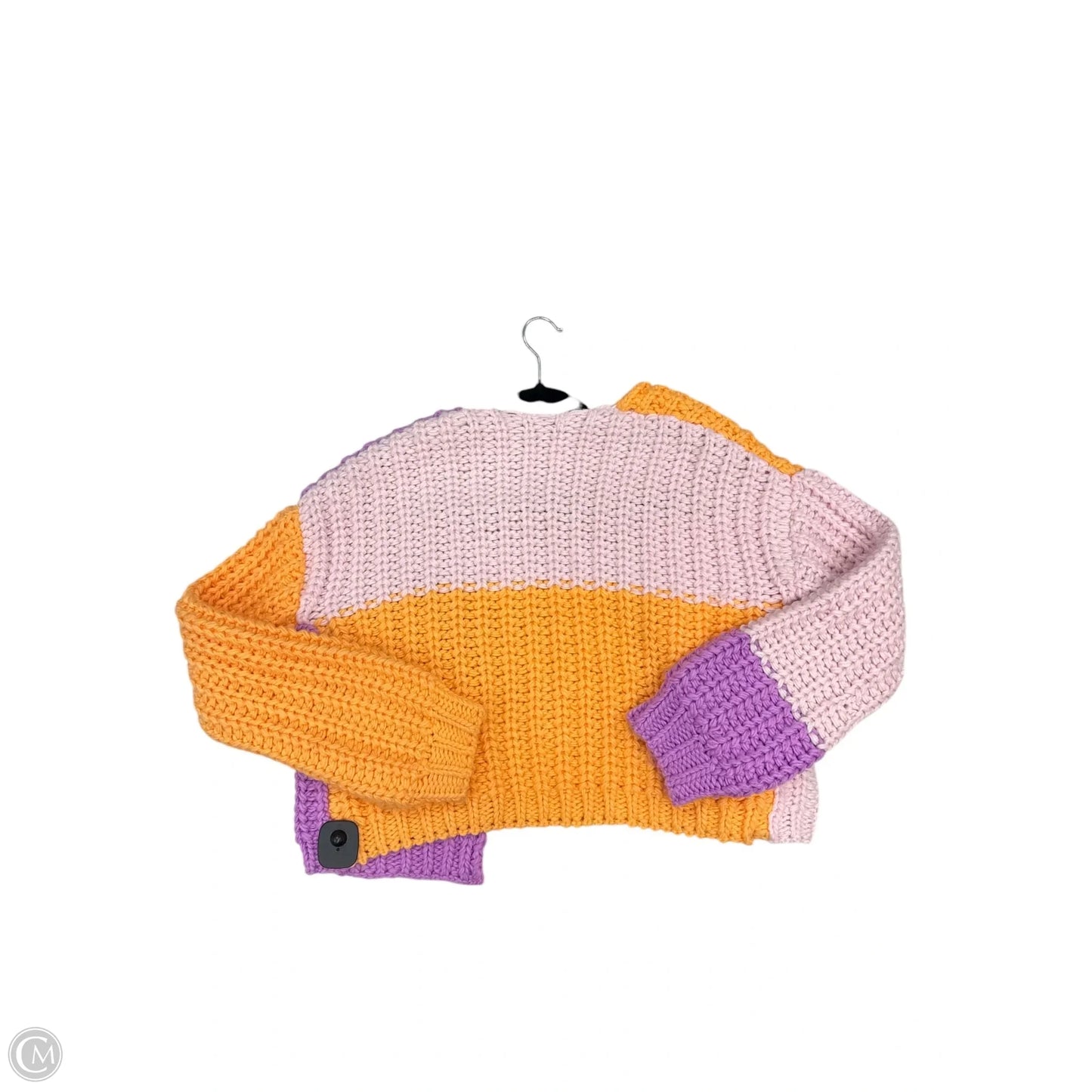 Sweater Cardigan By Wild Fable In Orange & Purple, Size: S