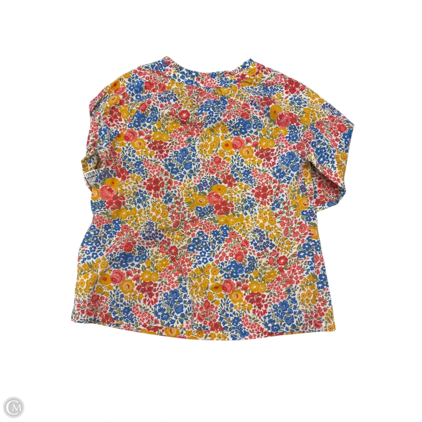 Blouse Long Sleeve By Croft And Barrow In Floral Print, Size: Xsp