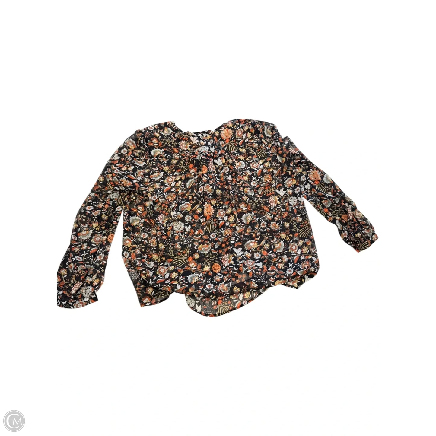 Top Long Sleeve By Ana In Floral Print, Size: L