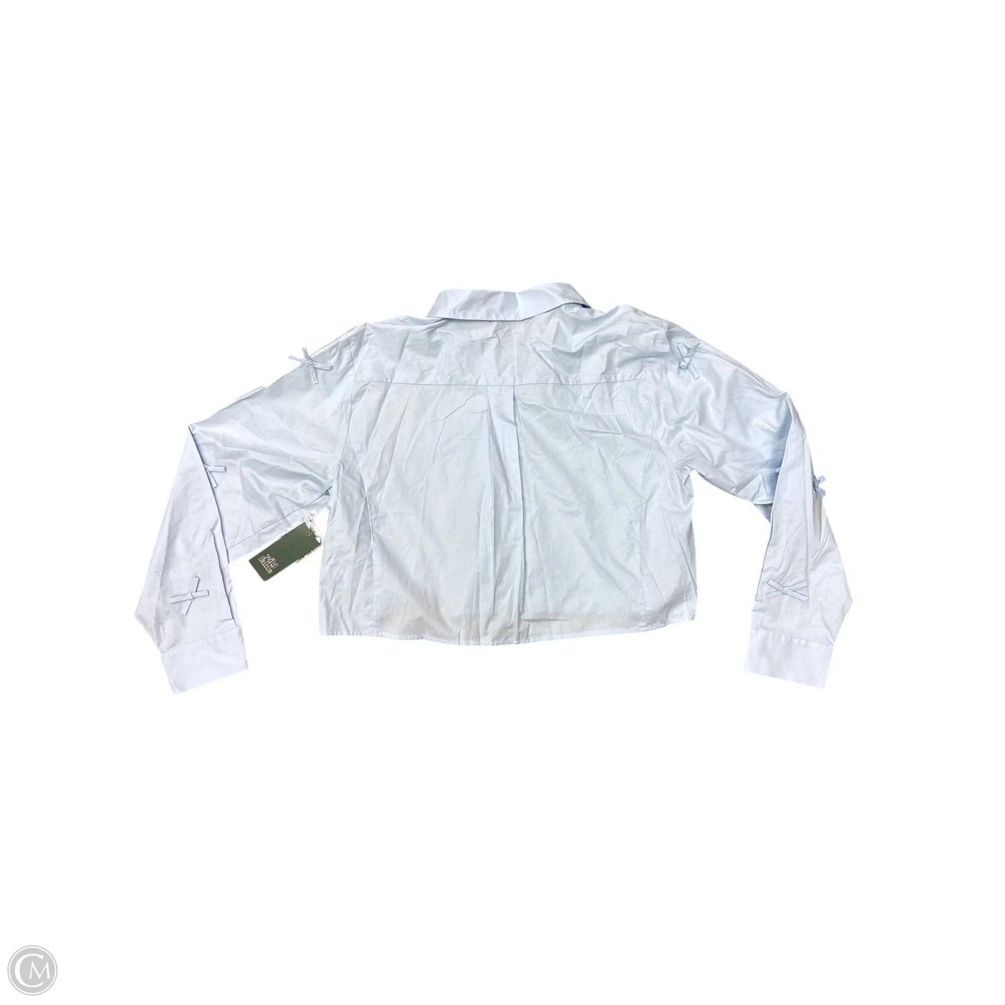 Top Long Sleeve By Wild Fable In Blue, Size: L