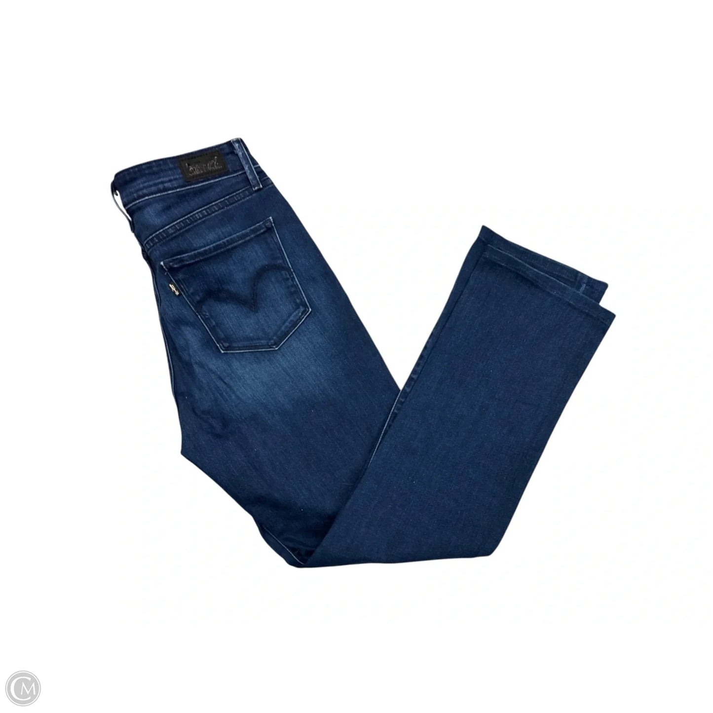 Jeans Straight By Levis In Blue Denim, Size: 12