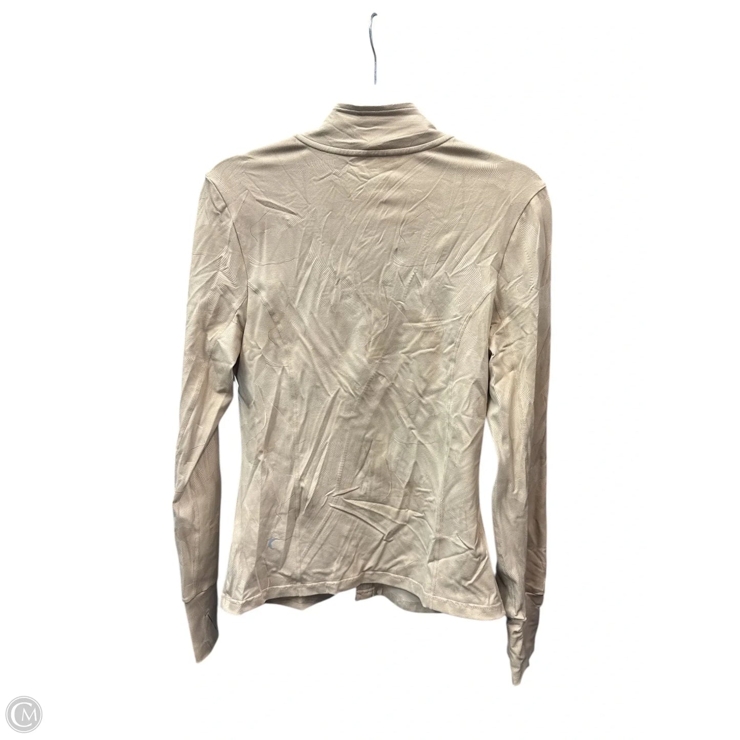 Athletic Jacket By Zyia In Tan, Size: L