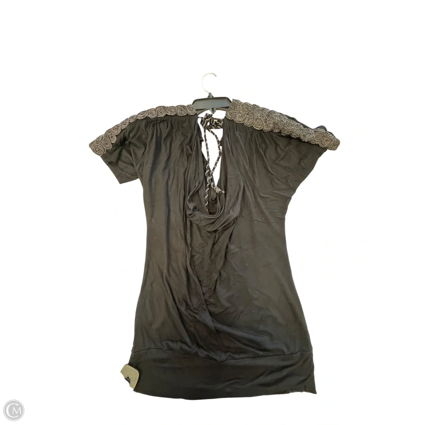 Top Short Sleeve By Bke In Black, Size: S