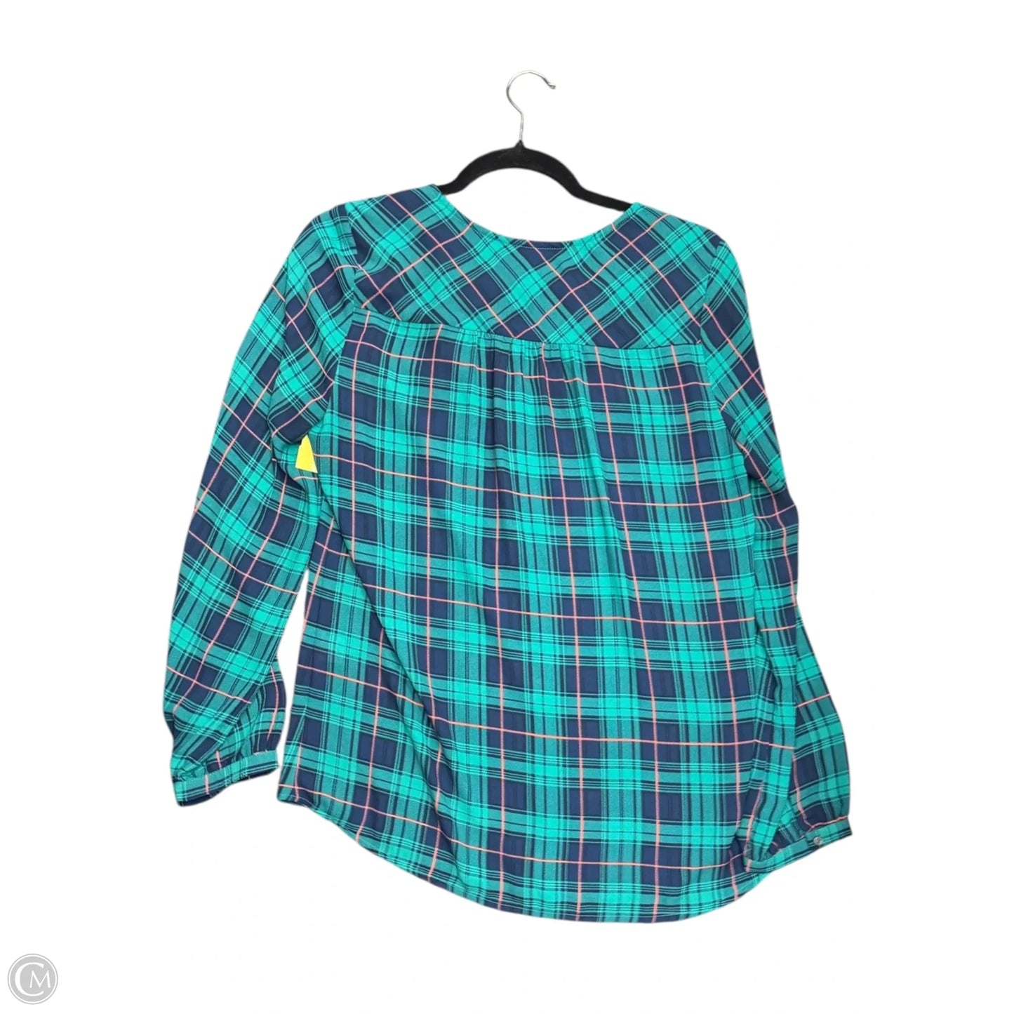 Top Long Sleeve By Skies Are Blue In Green, Size: S