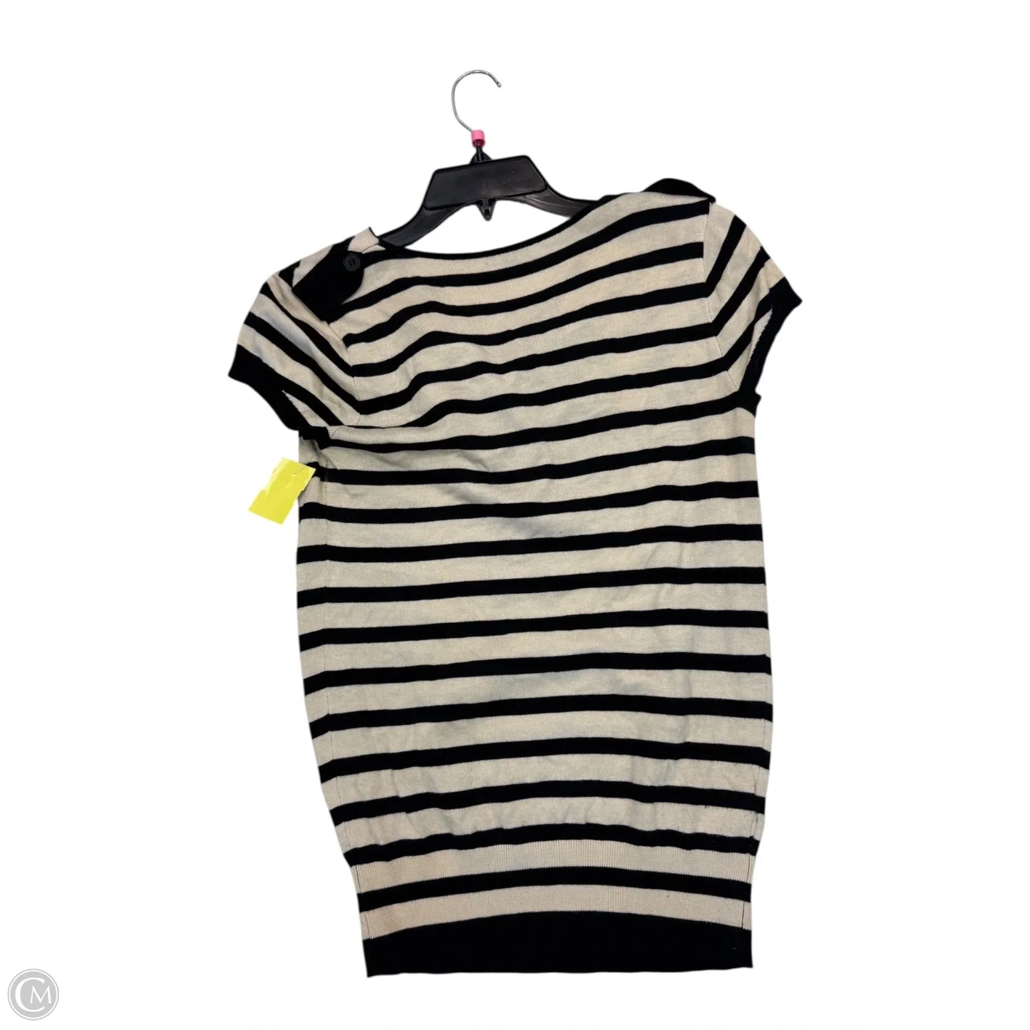 Top Short Sleeve By Ann Taylor In Striped Pattern, Size: Xs