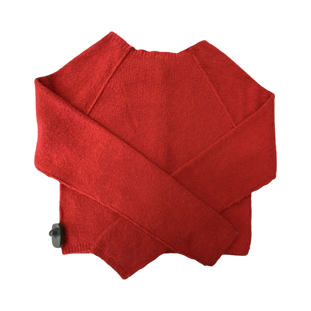 Sweater Cardigan By Free People In Red, Size:Xs