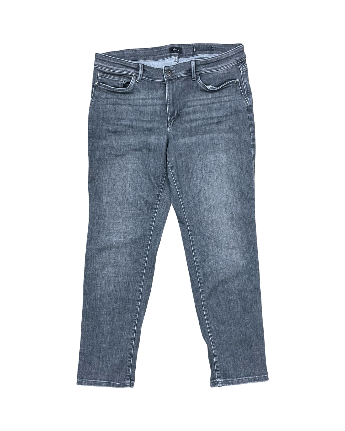 Jeans Straight By J. Jill In Grey Denim, Size:12