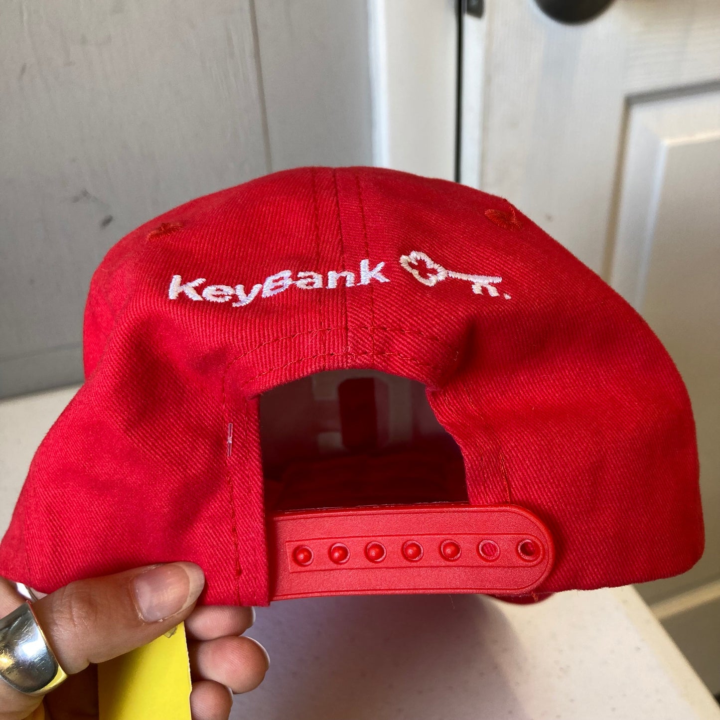 Hat Baseball Cap In Red & White