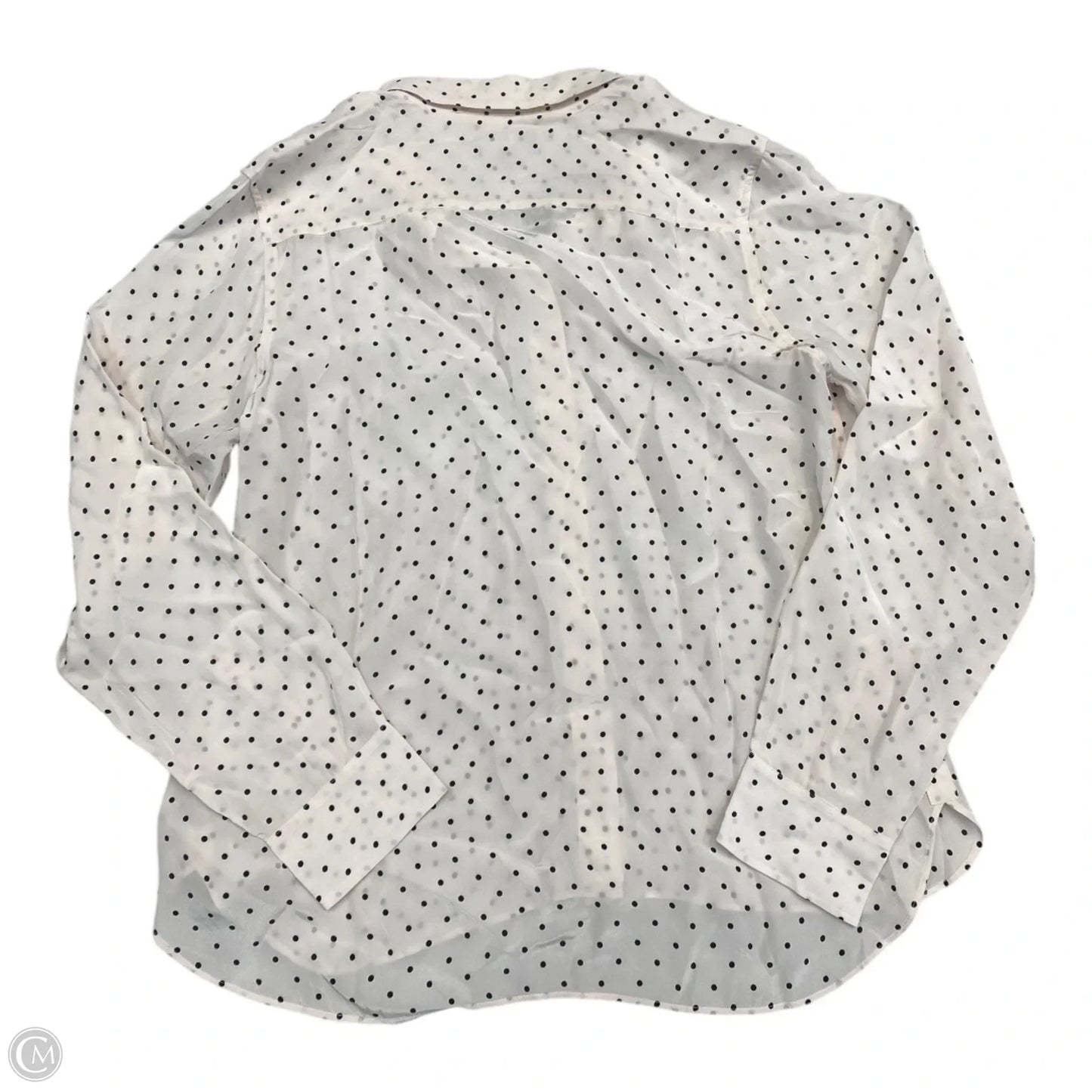 Top Long Sleeve By J. Crew In Polkadot Pattern, Size: 12