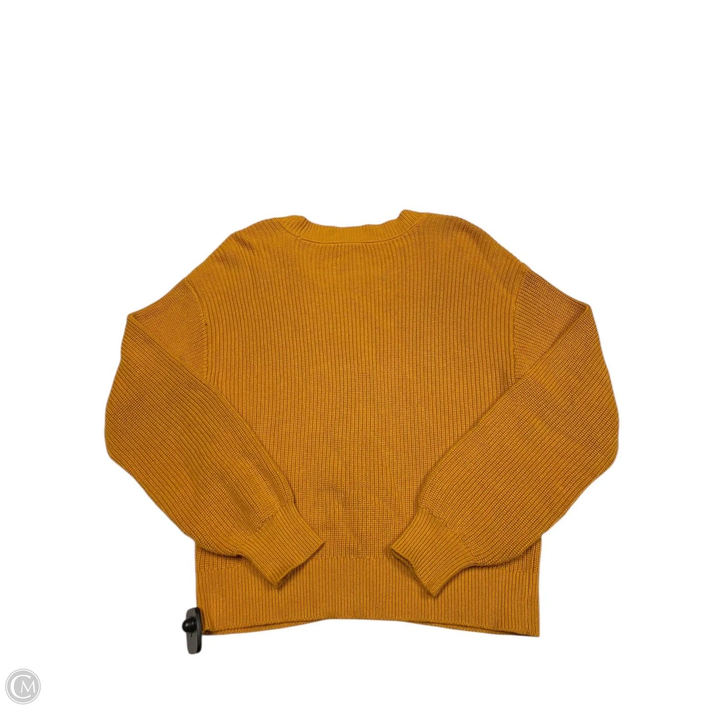 Sweater Cardigan By Loft In Yellow, Size: M