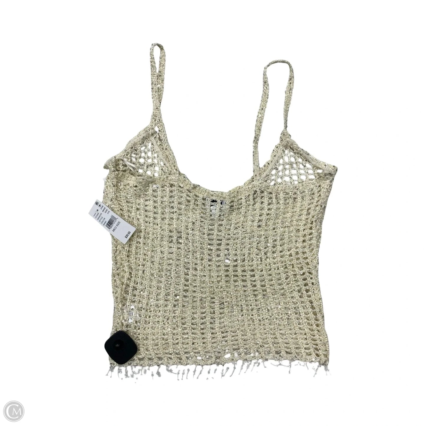 Top Sleeveless By La Hearts In Cream, Size: M