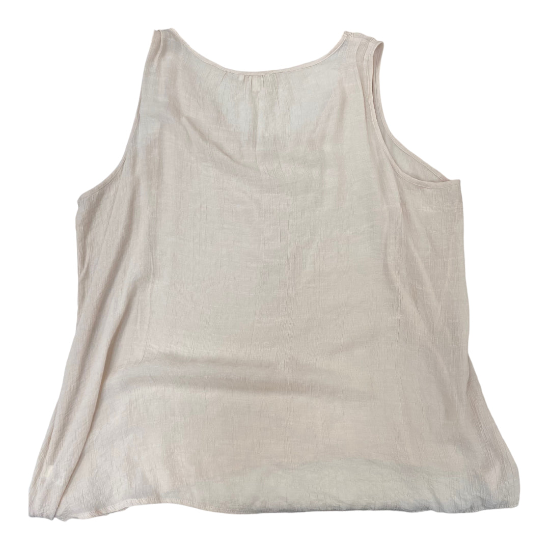 Top Sleeveless By Spense In Cream, Size: 3x