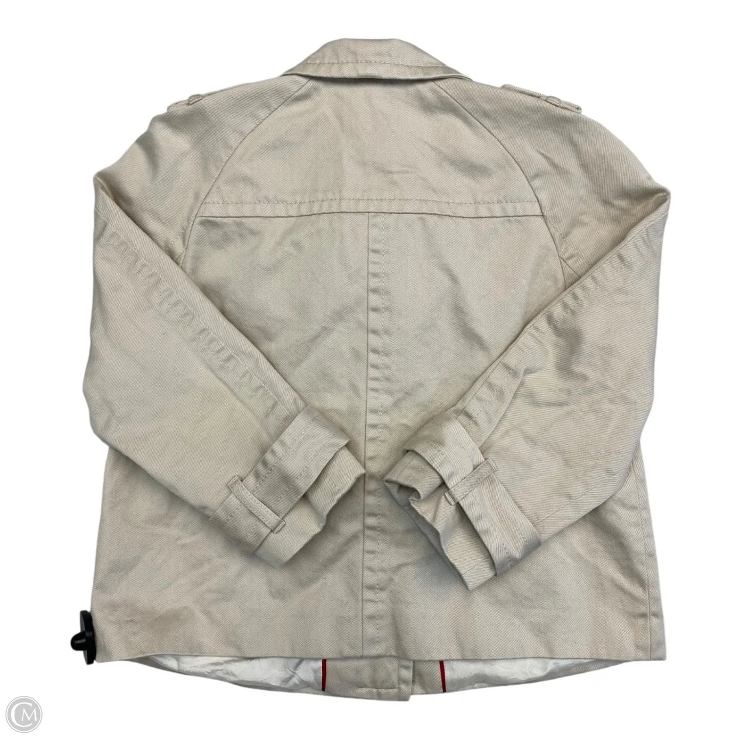 Jacket Denim By Banana Republic In Tan, Size: M