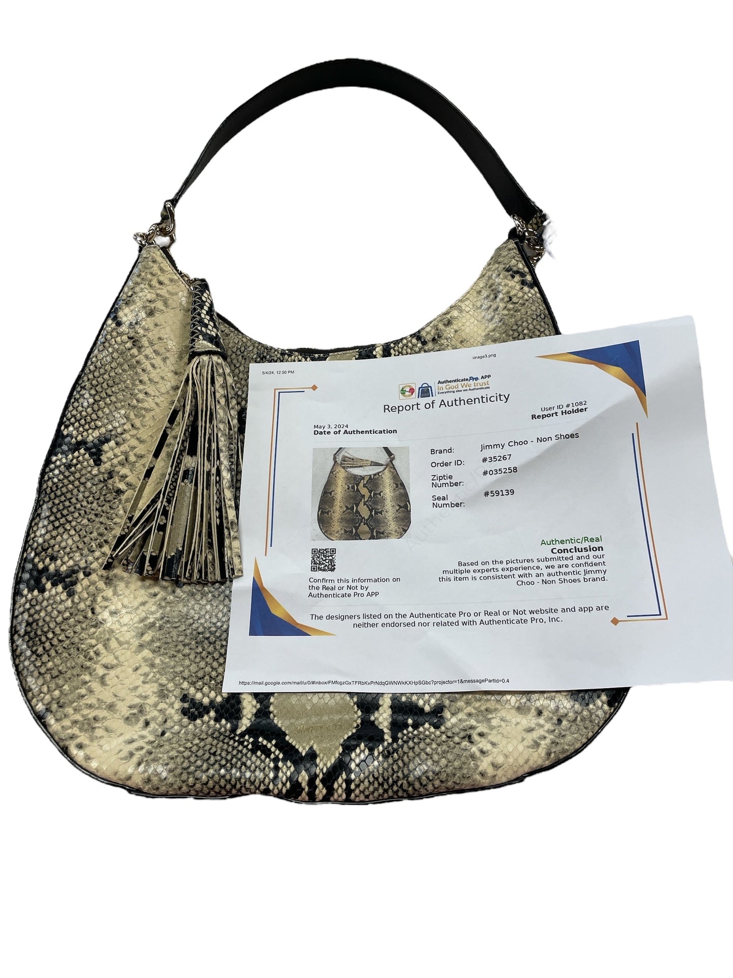 Handbag Designer By Jimmy Choo  Size: Medium